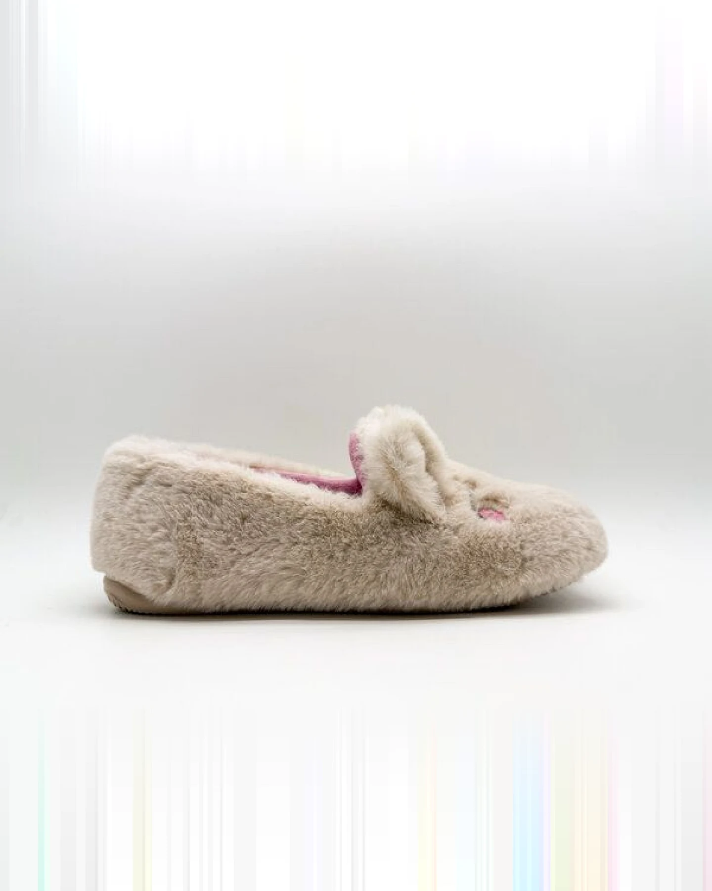 Veganer "thies ® Rec Rabbit Closed Slipper" aus kuscheligem recyceltem PES – Ansicht 2
