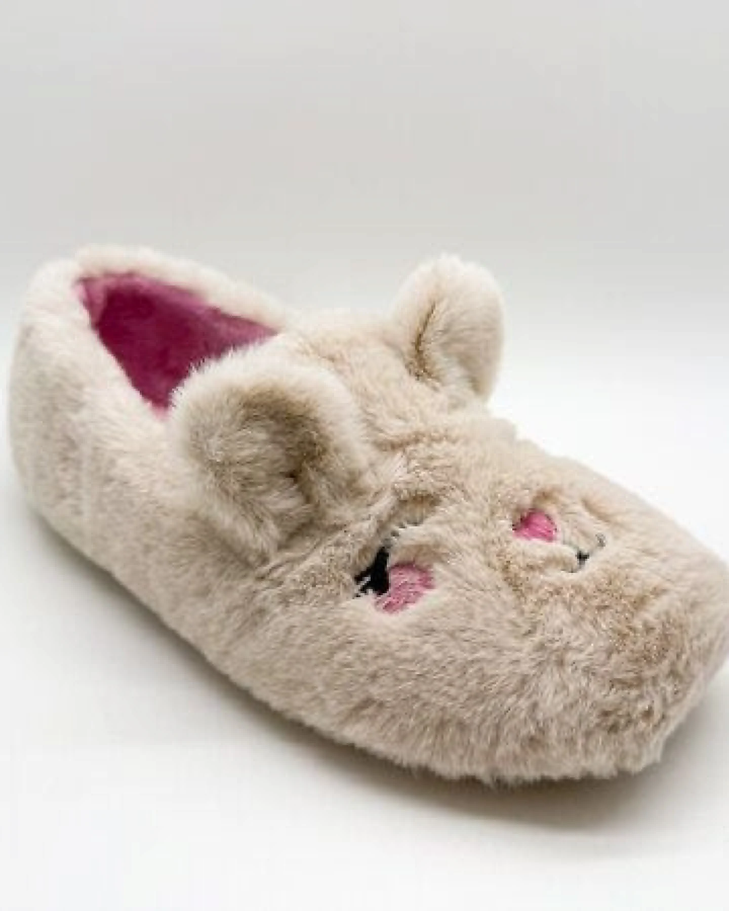 Veganer "thies ® Rec Rabbit Closed Slipper" aus kuscheligem recyceltem PES – Ansicht 3