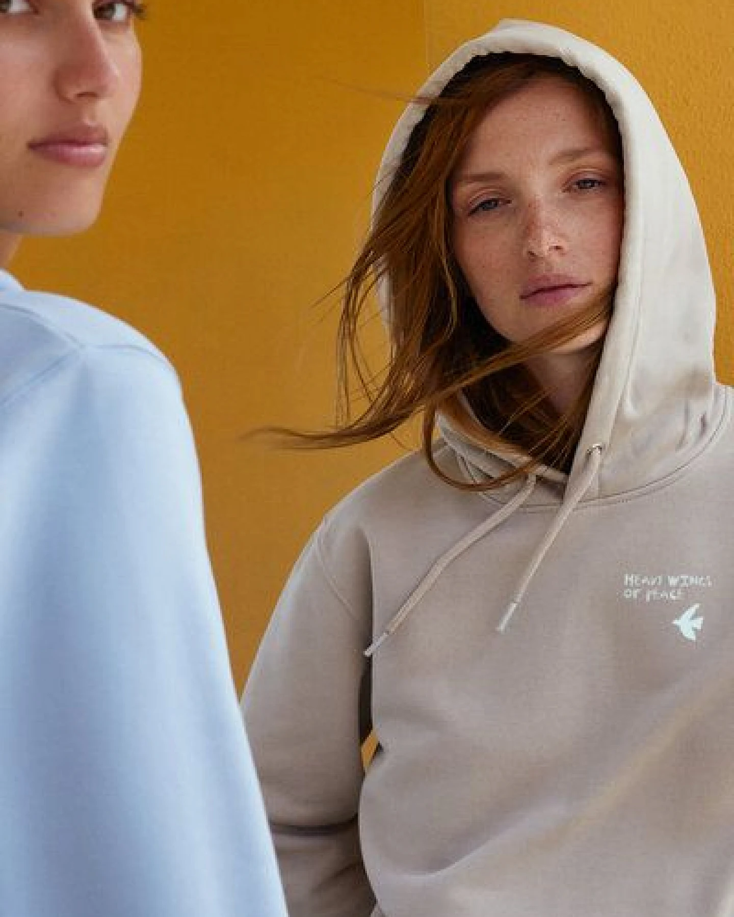 Kultgut PRE-Order Artdesign - Biofair Hoodie - Heavy Wings of Peace – Ansicht 2