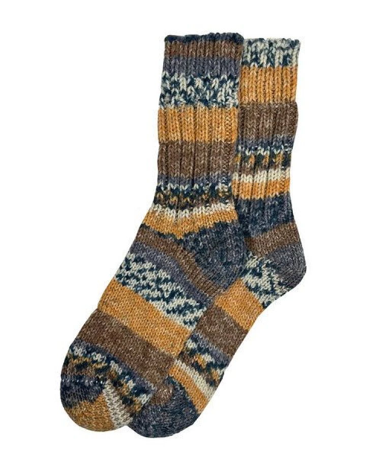 Hirsch Natur Unisex Socke Musterverlauf kbT Wolle