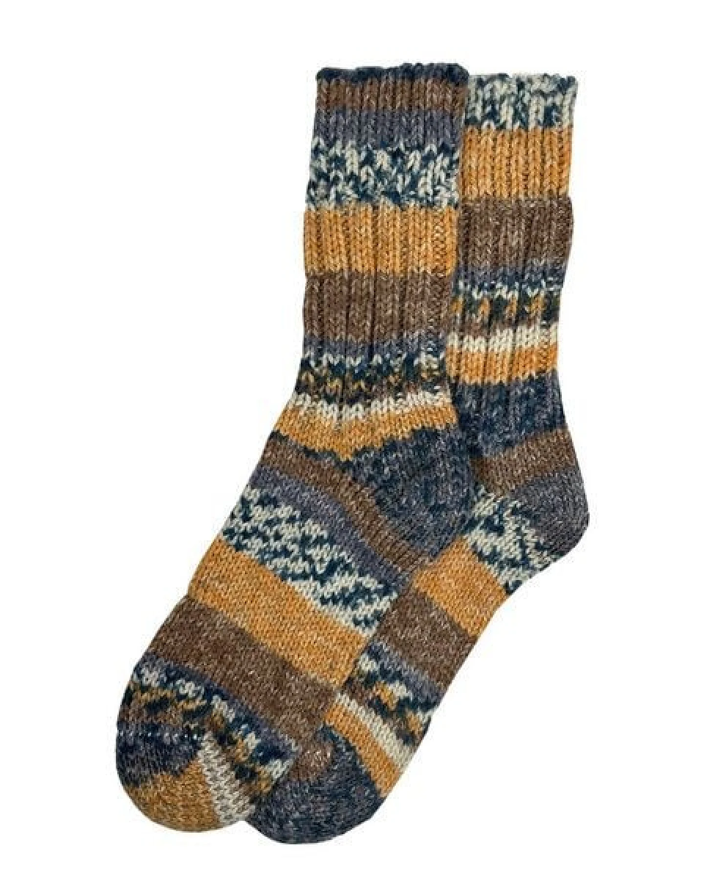 Hirsch Natur Unisex Socke Musterverlauf kbT Wolle – Ansicht 2