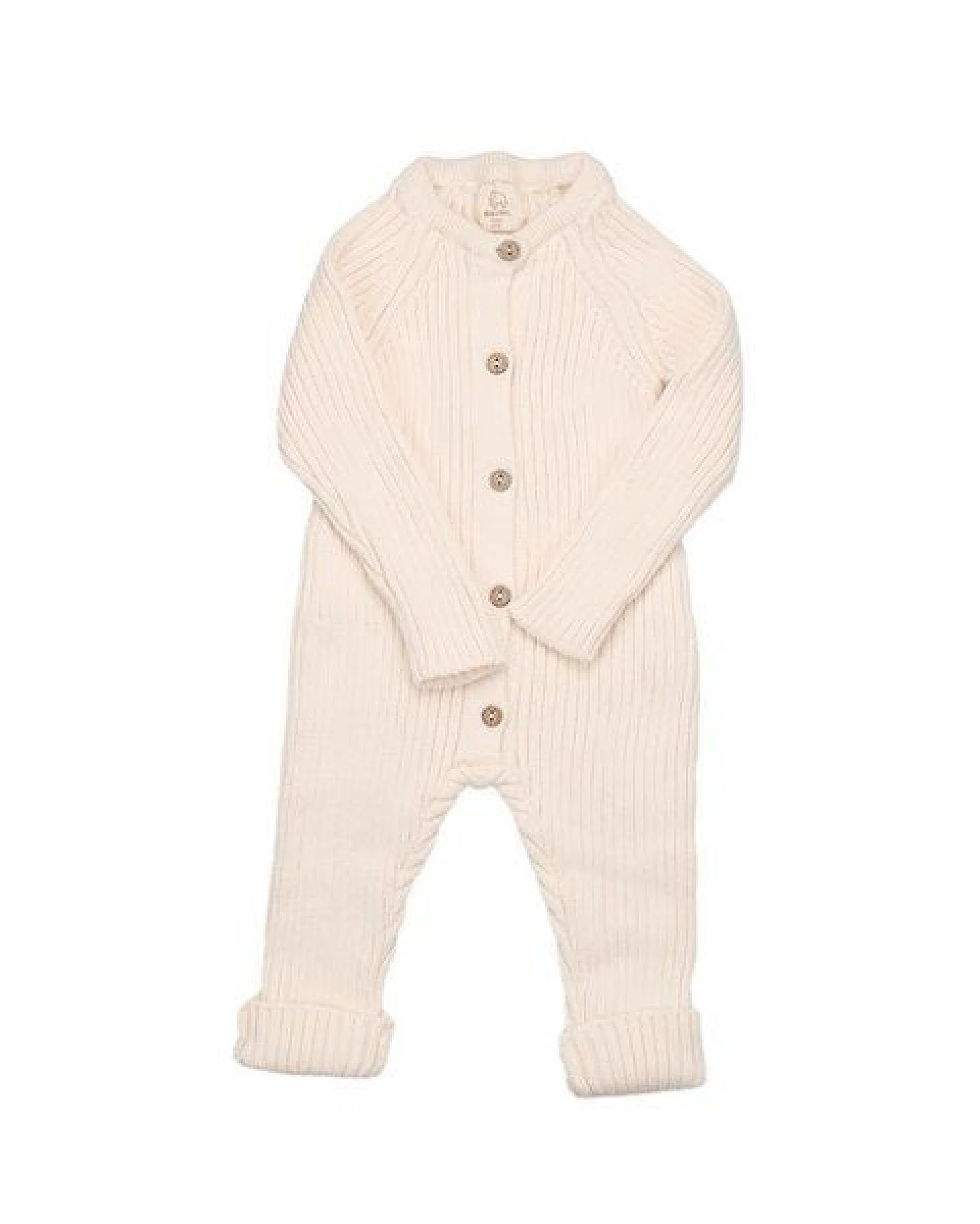 Woollyboll Overall aus Biobaumwolle-Creme – Ansicht 2
