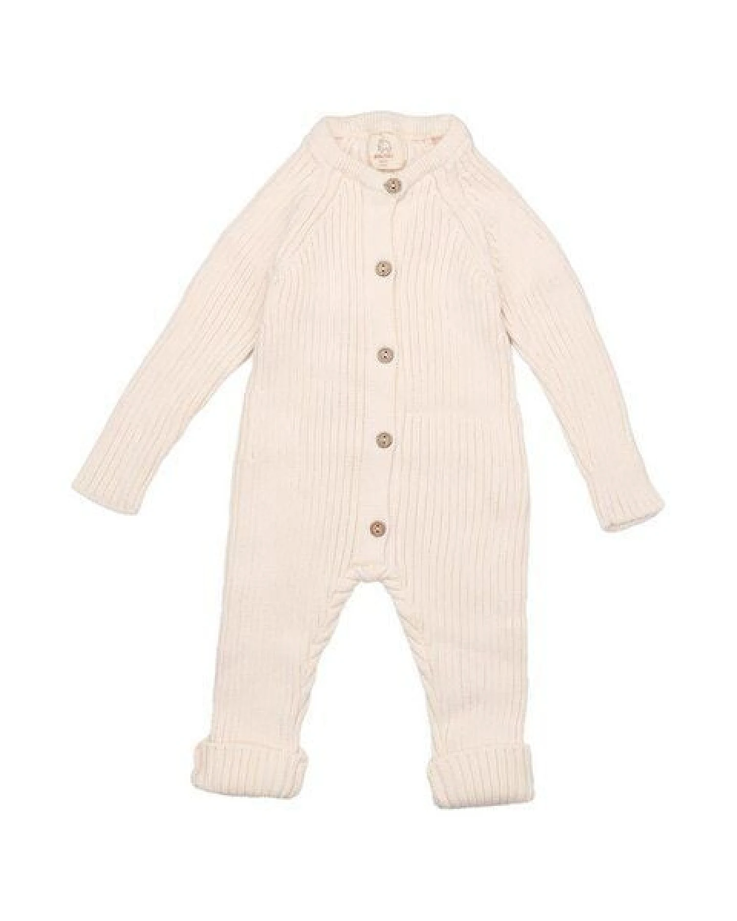 Woollyboll Overall aus Biobaumwolle-Creme – Ansicht 3