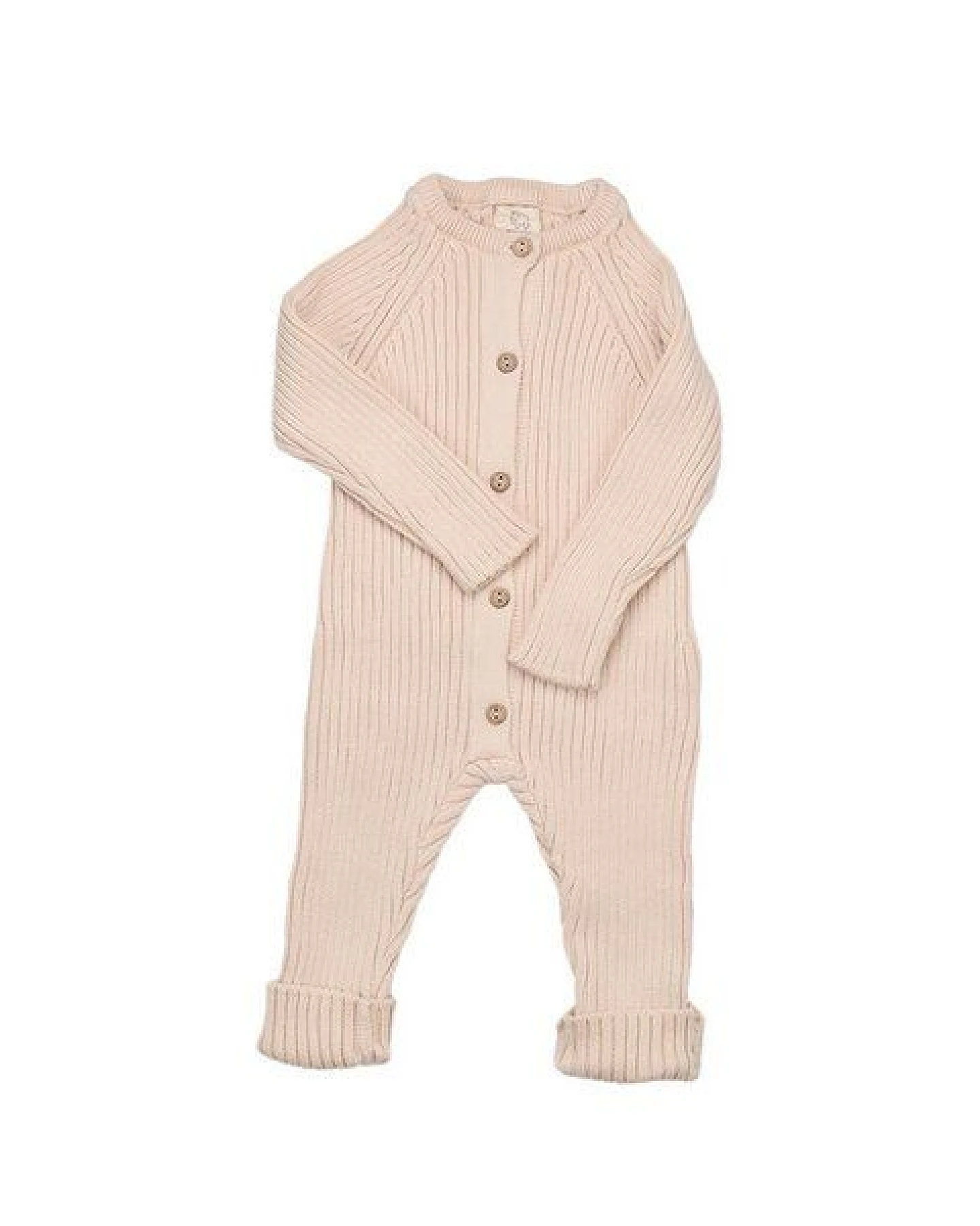 Woollyboll Overall aus Biobaumwolle-Beige – Ansicht 2