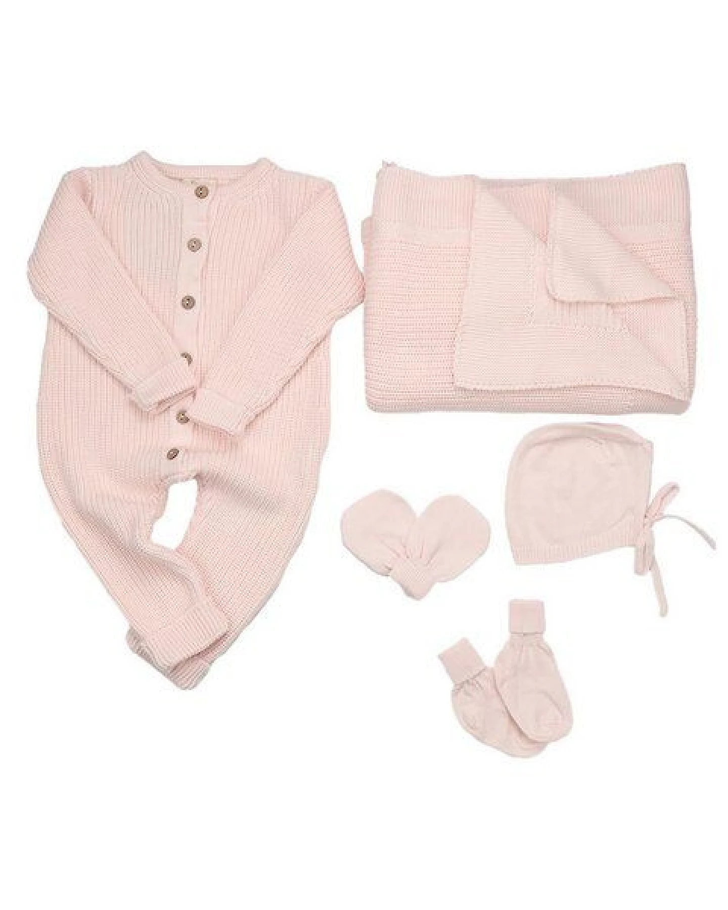 Woollyboll Geschenkset aus Biobaumwolle-Rosa – Ansicht 2