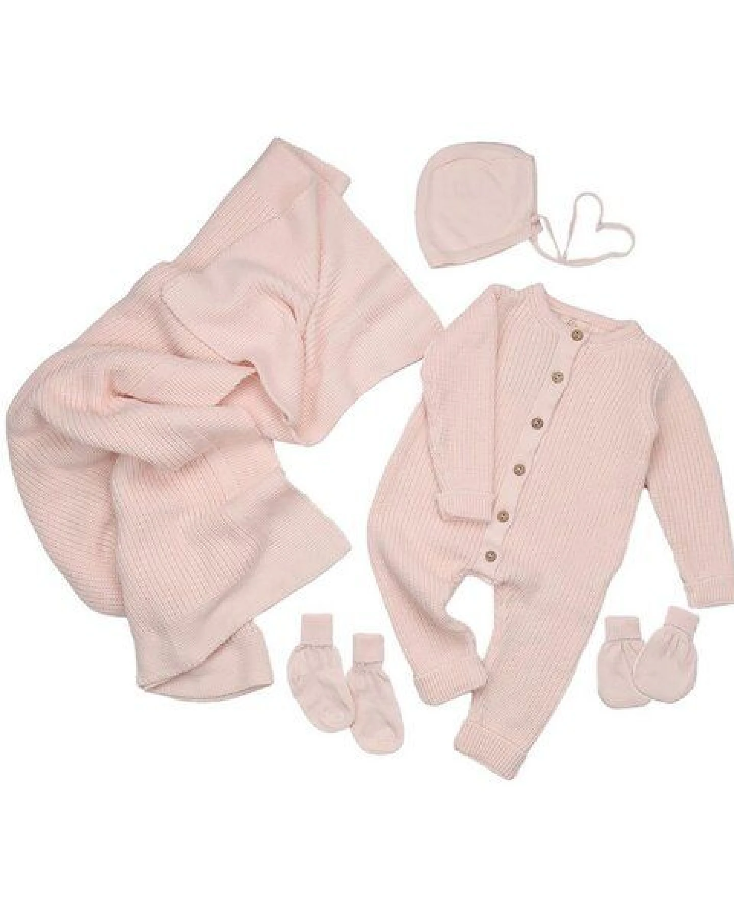 Woollyboll Geschenkset aus Biobaumwolle-Rosa – Ansicht 3