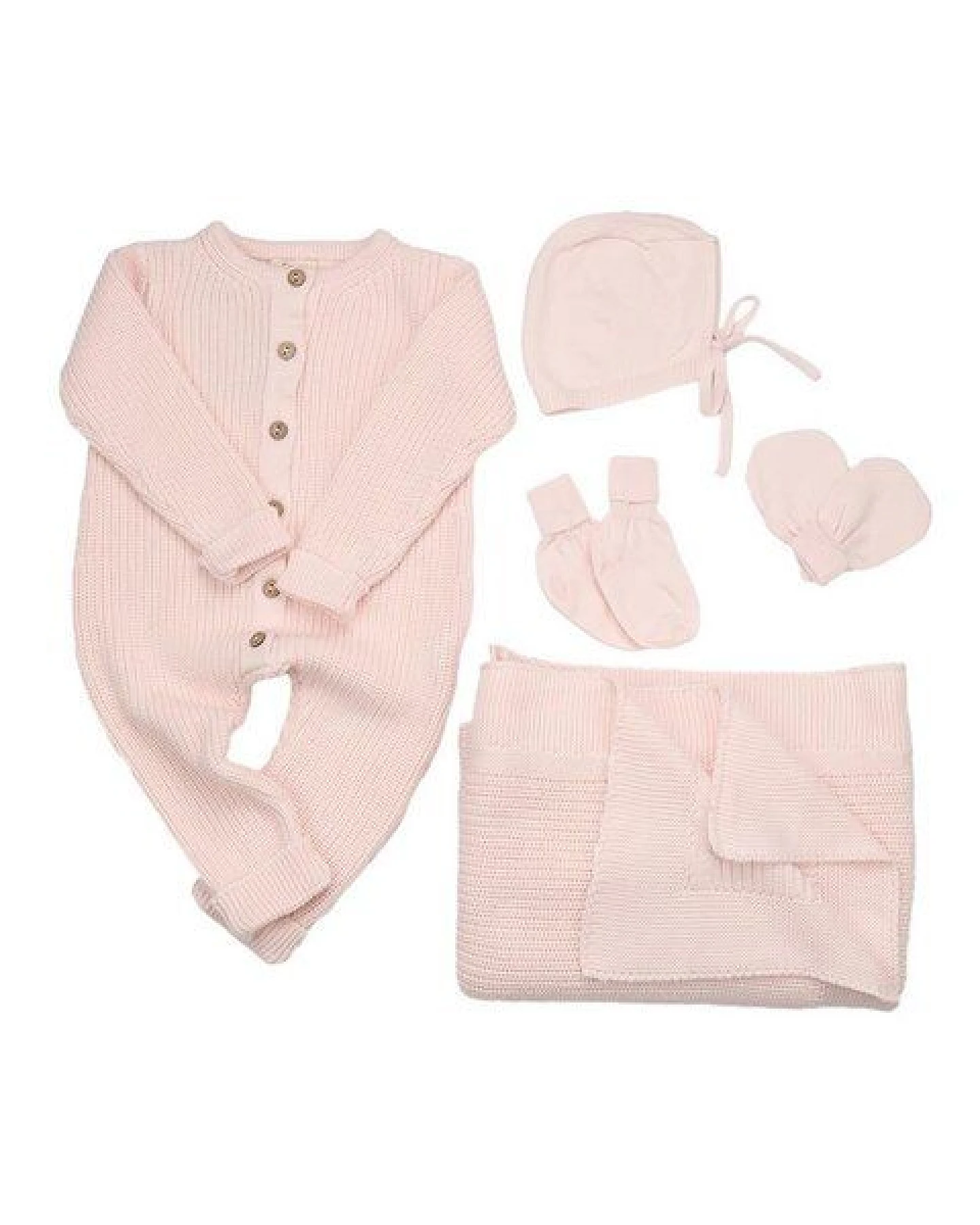 Woollyboll Geschenkset aus Biobaumwolle-Rosa – Ansicht 4