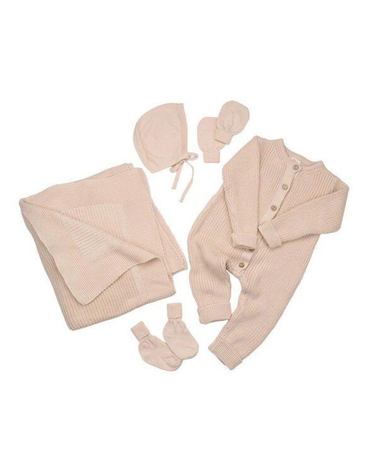 Woollyboll Geschenkset aus Biobaumwolle-Beige – Ansicht 2