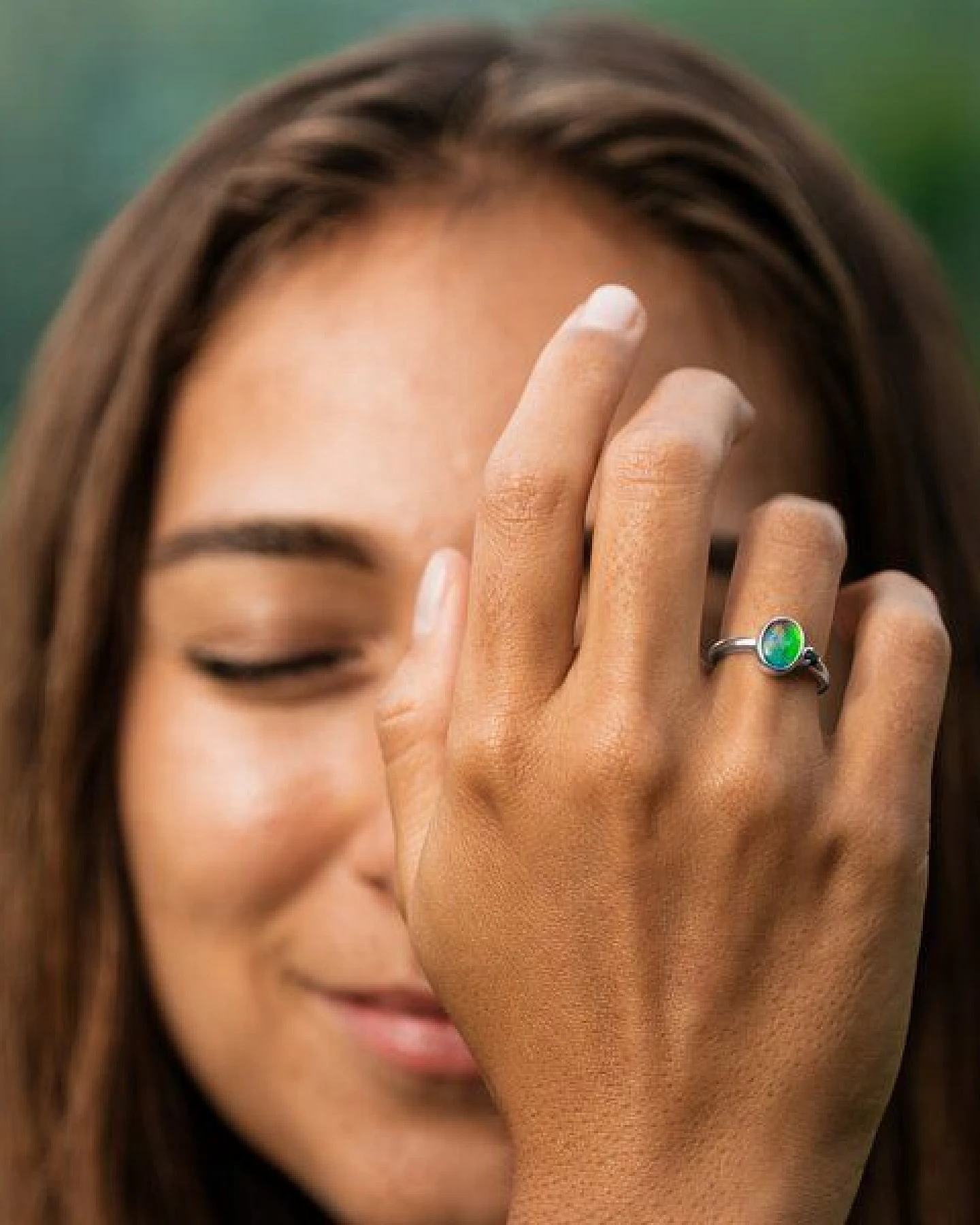 Spirit of Island Opal & Saphir Ring – Ansicht 3