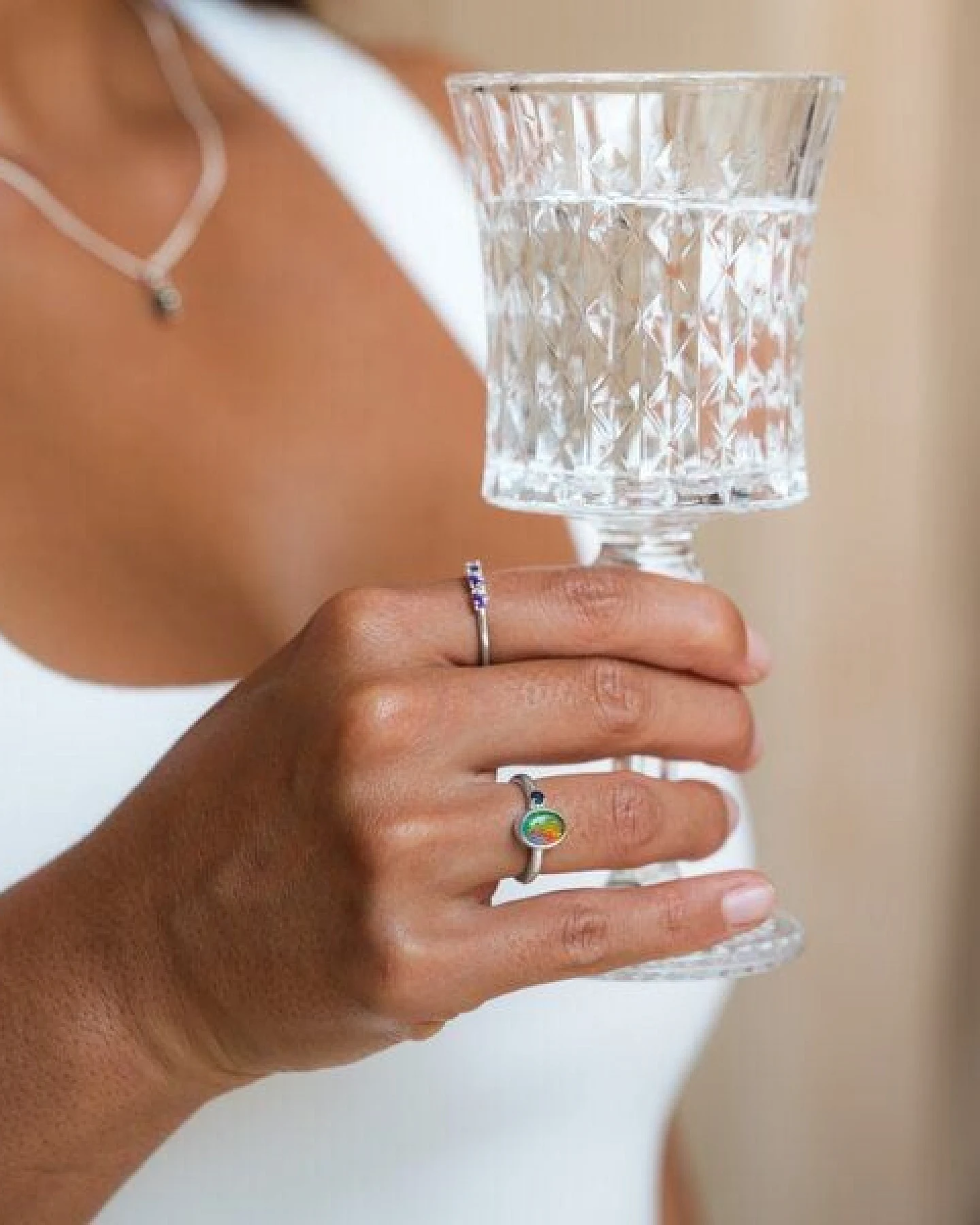 Spirit of Island Opal & Saphir Ring – Ansicht 4