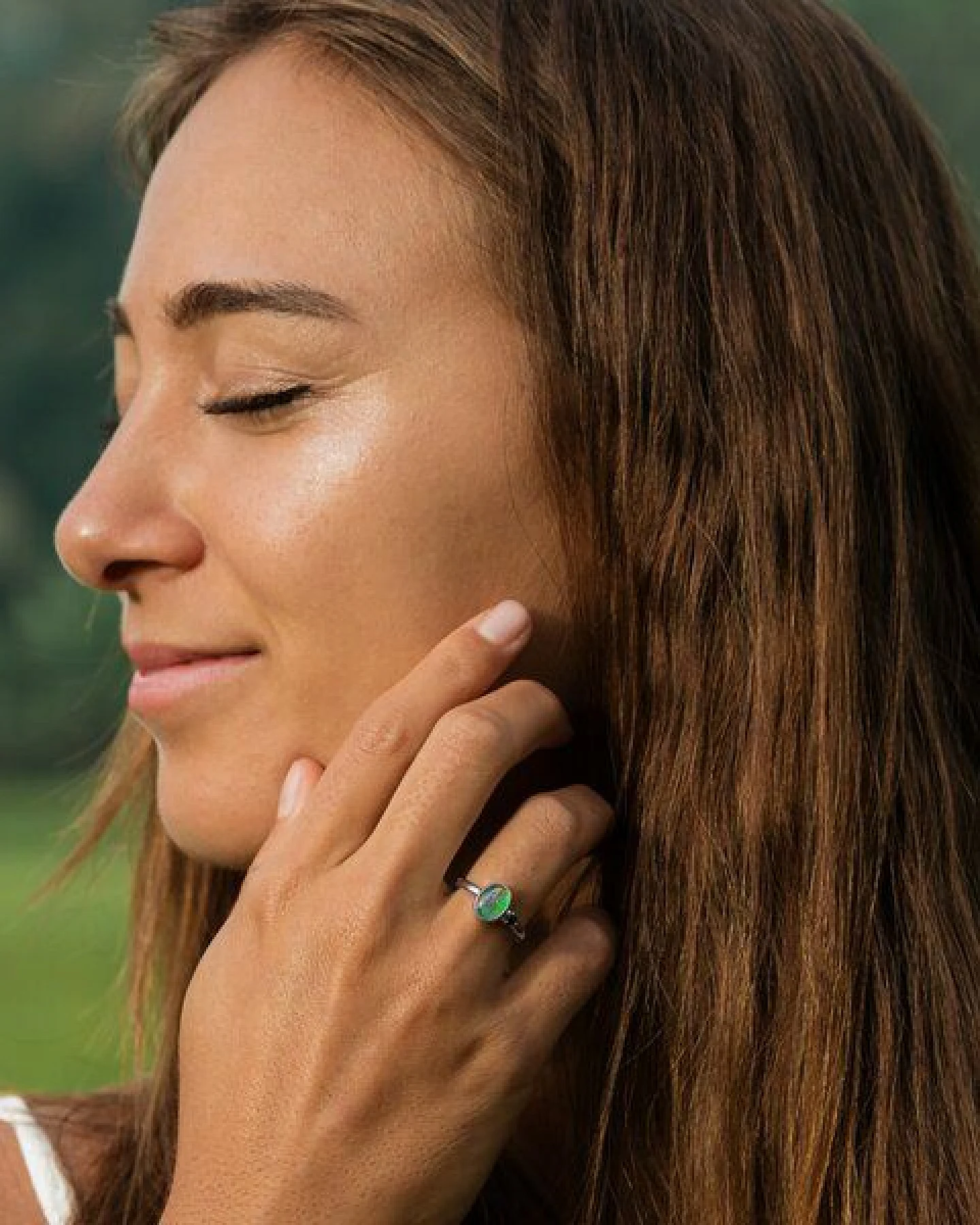 Spirit of Island Opal & Saphir Ring – Ansicht 2
