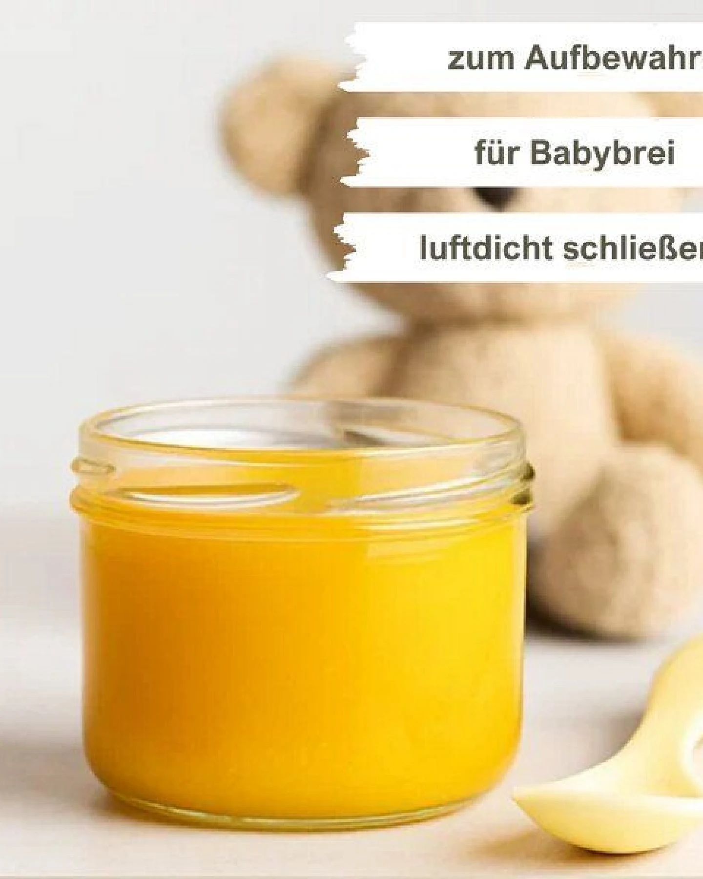 mikken Marmeladengläser 210ml mit Deckel Einmachgläser Einkochgläser Pestogläser Dessertgläser – Ansicht 3