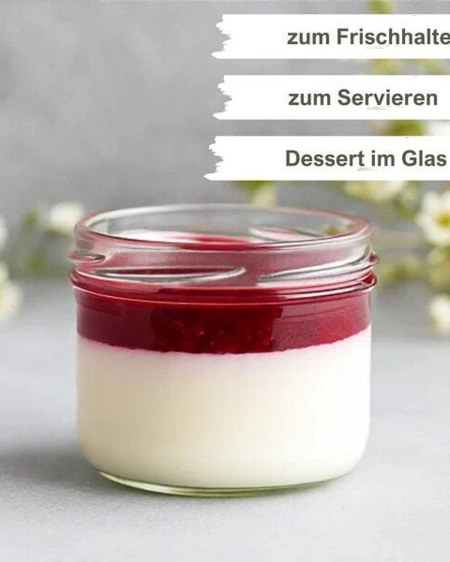 mikken Marmeladengläser 210ml mit Deckel Einmachgläser Einkochgläser Pestogläser Dessertgläser – Ansicht 4