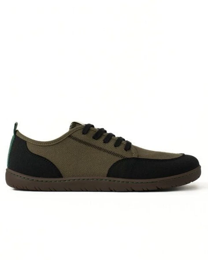 Vesica Piscis Footwear CLAXTON Vegan barefoot black-khaki