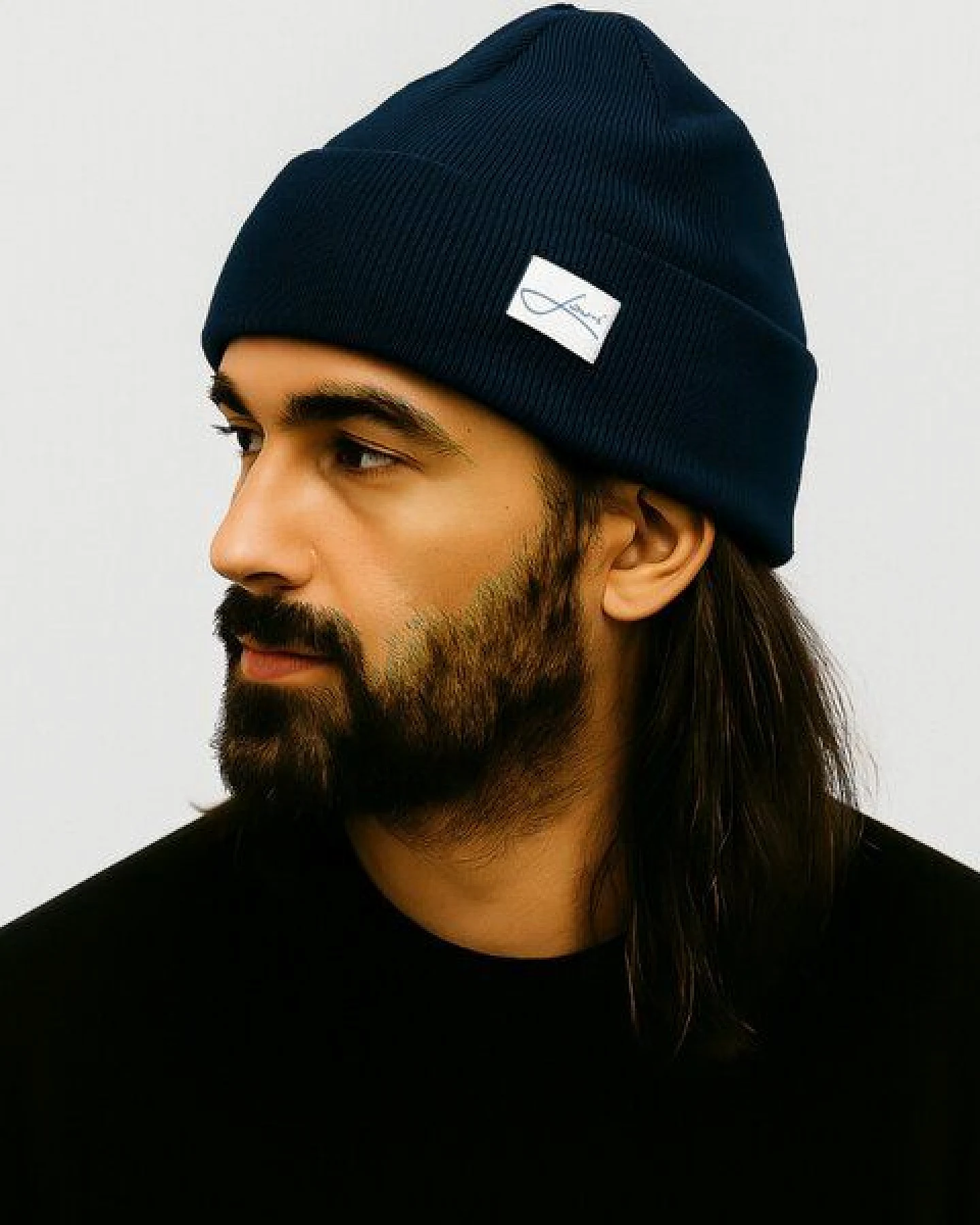 Lou-i Mütze mit Umschlag Merinowolle Beanie – Ansicht 2