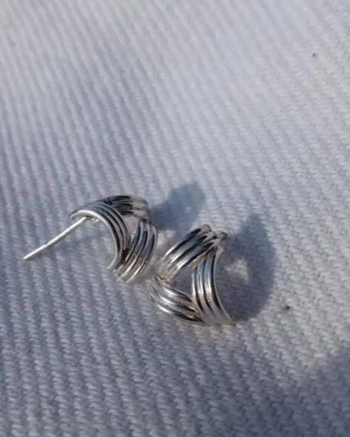 pakilia Ohrstecker "Triangulo Lineas"