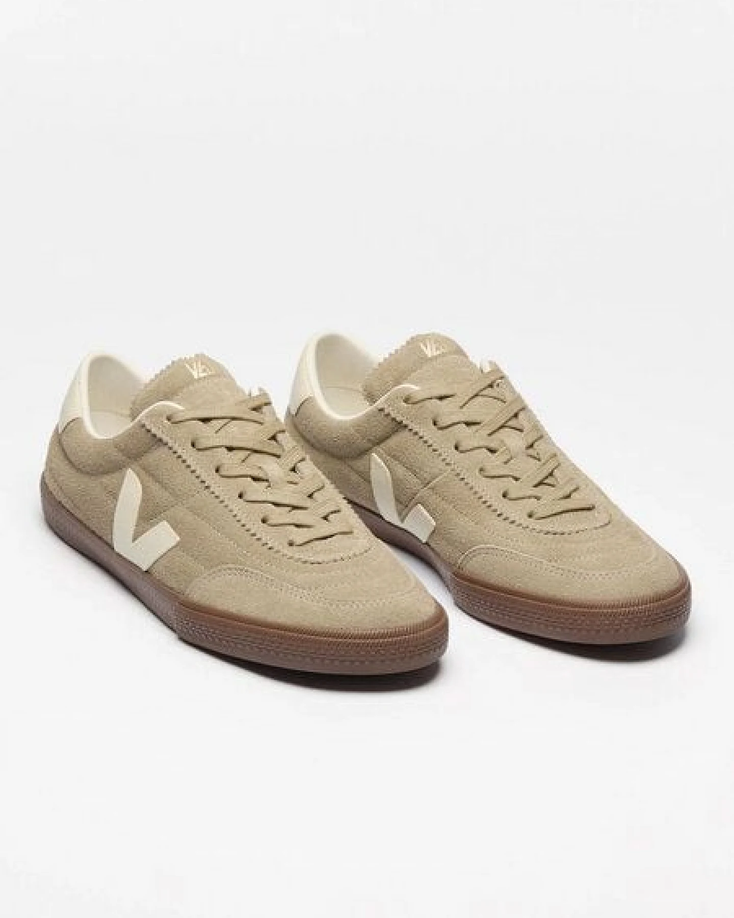 Low-Top-Sneaker Veja Panenka Taupe Pierre Bark – Ansicht 3