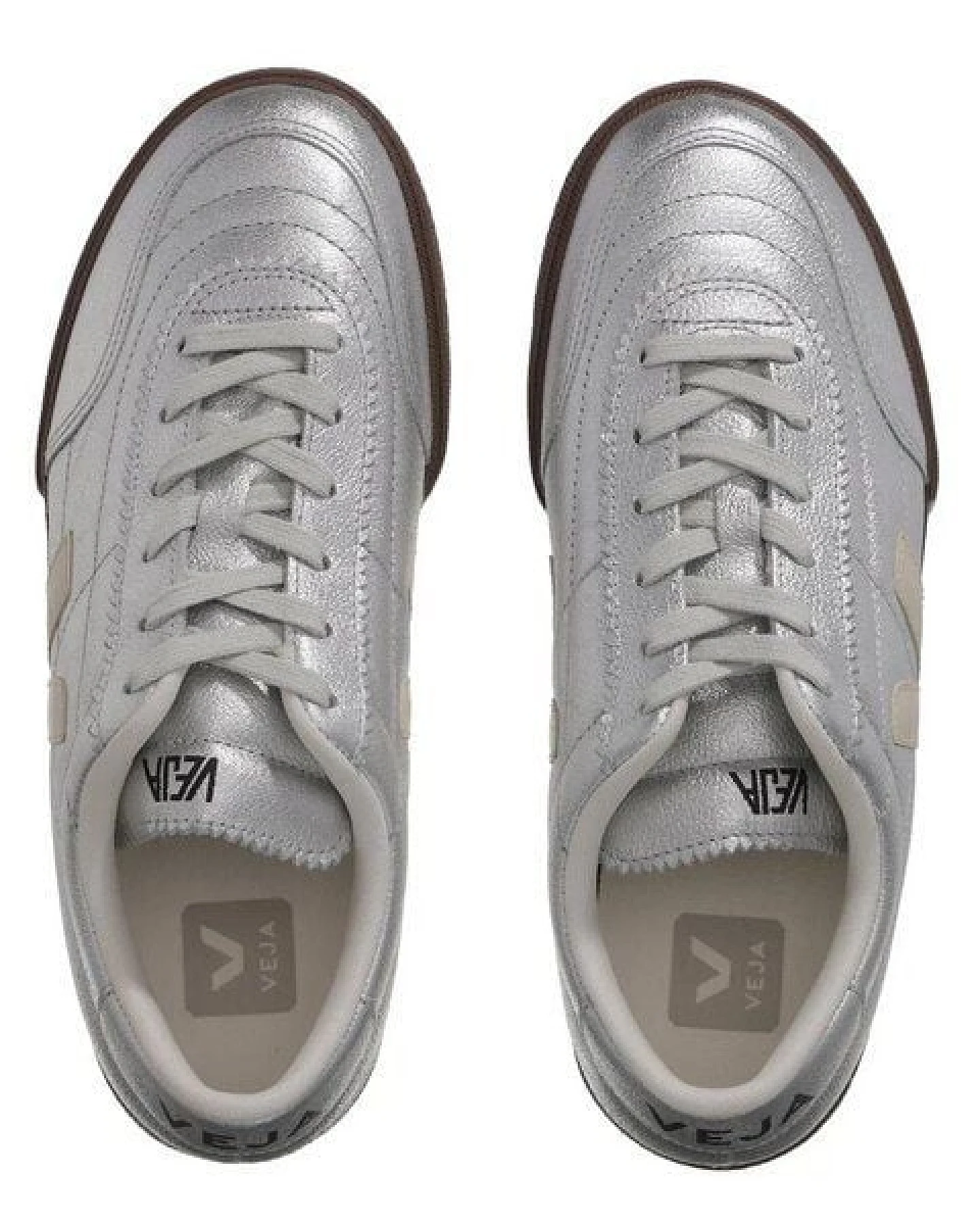 Low-Top-Sneaker Veja Panenka Silver Pierre Bark – Ansicht 4