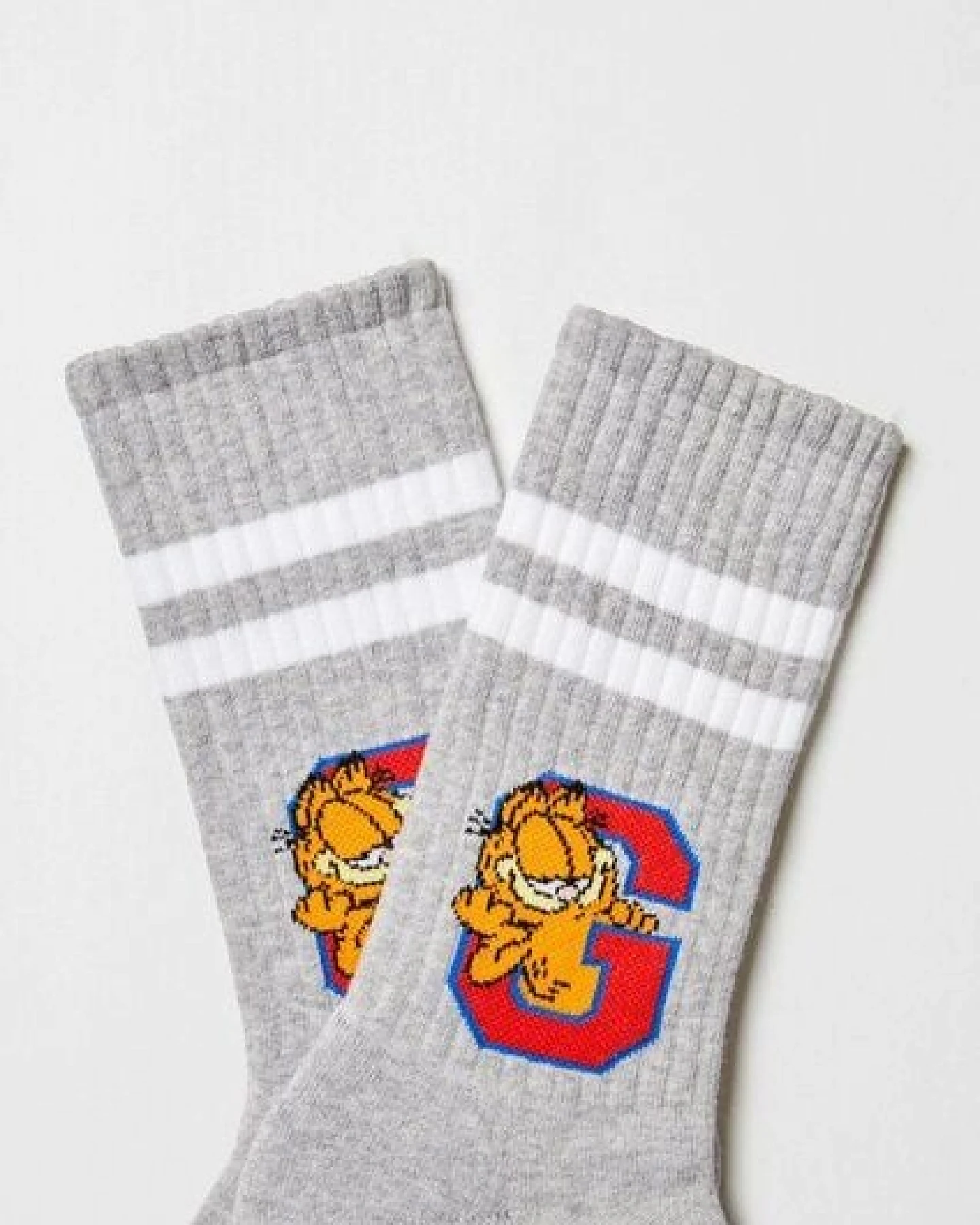 BeSocks Bio-Tennissocken in grau - Garfield – Ansicht 3
