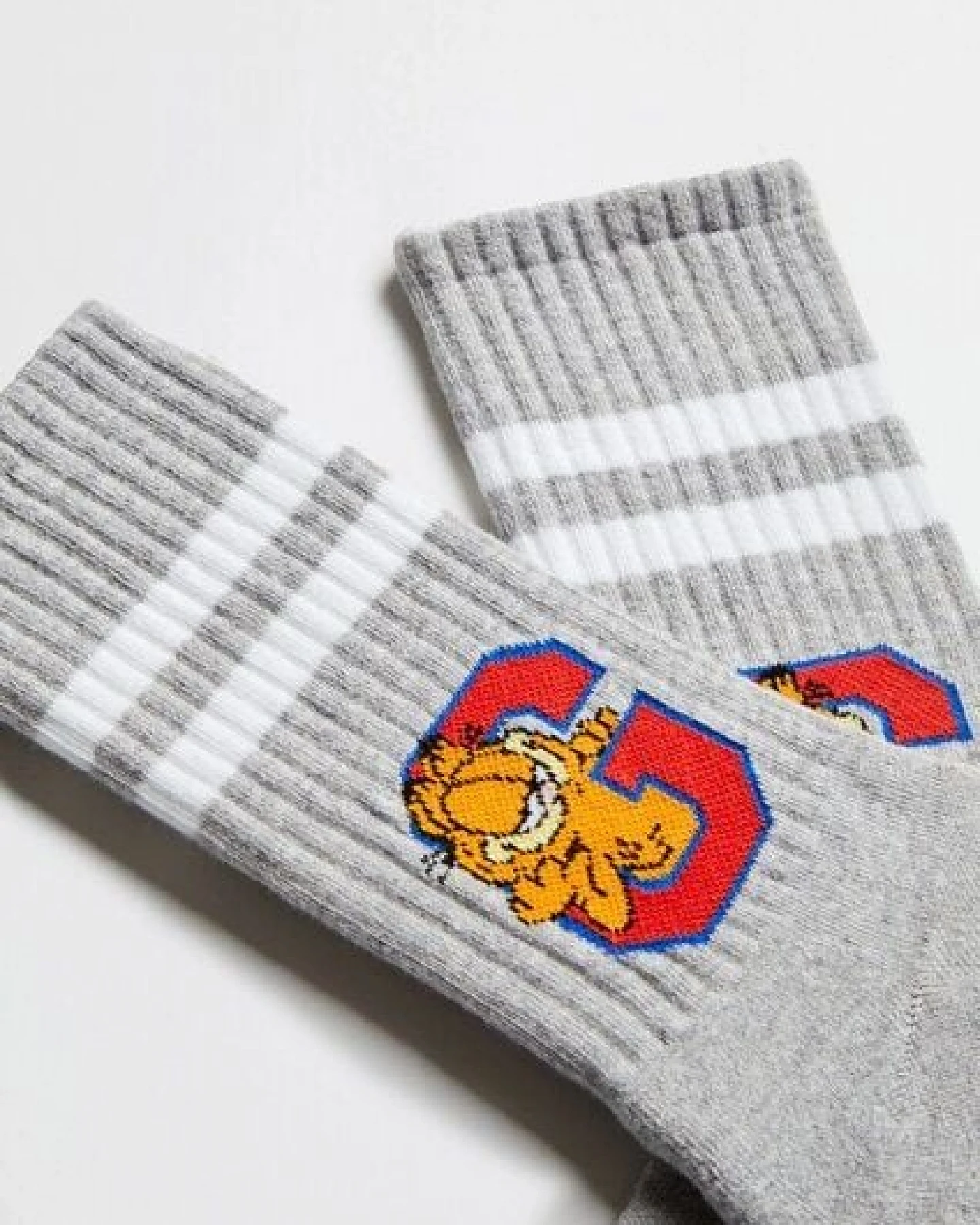 BeSocks Bio-Tennissocken in grau - Garfield – Ansicht 4