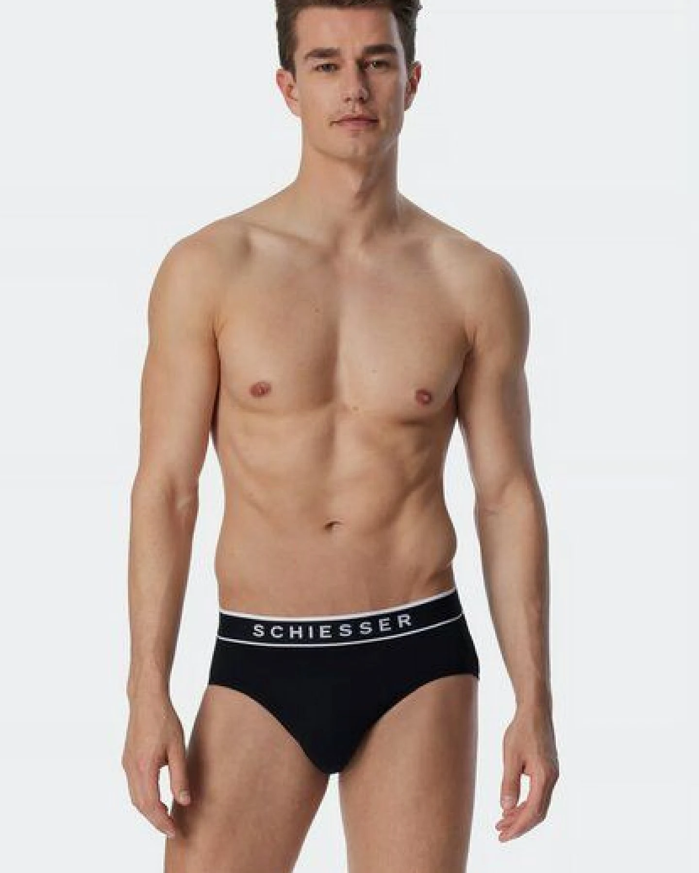 Schiesser 3er Pack Herren Slips Biobaumwolle 95/5 – Ansicht 2