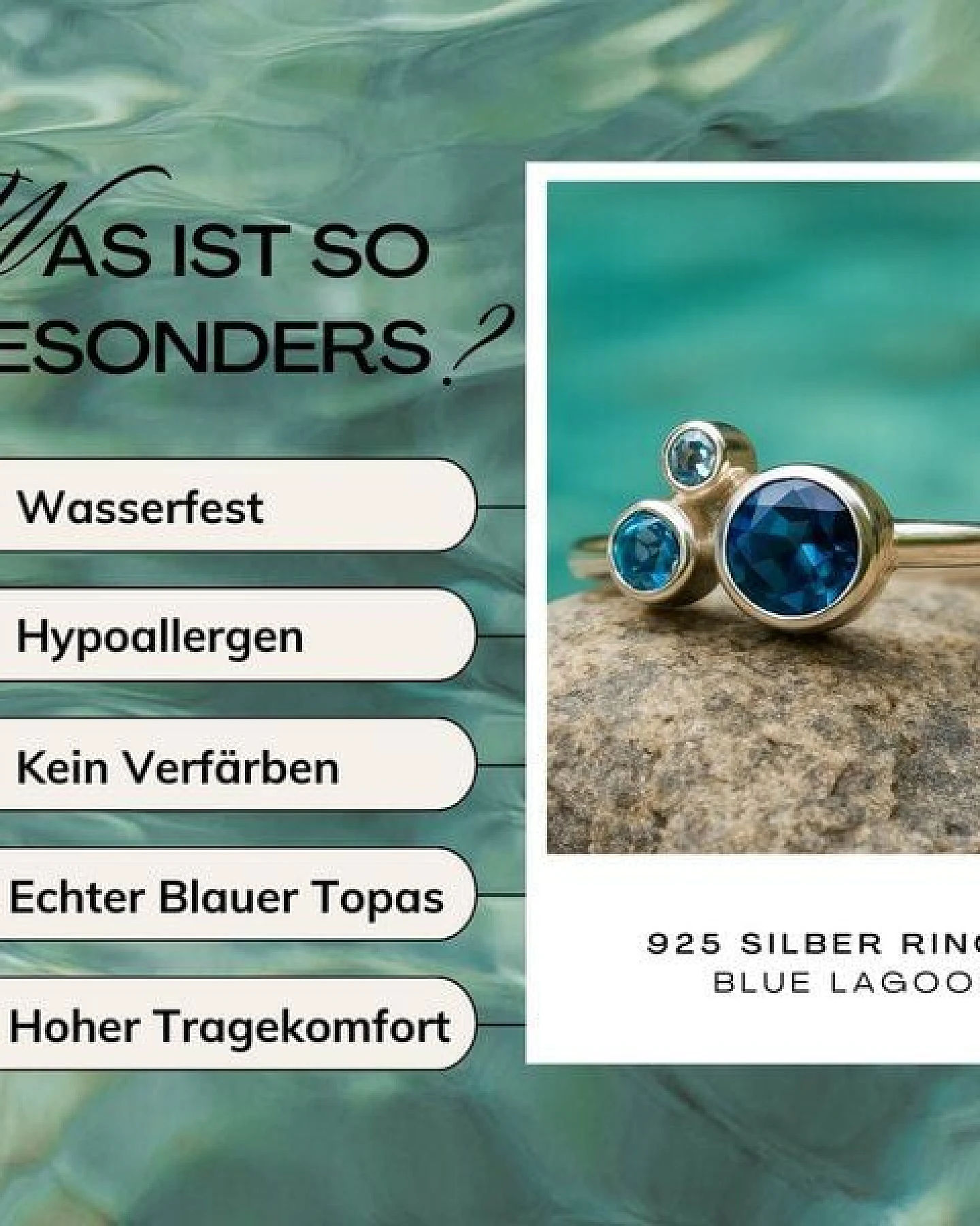 Spirit of Island Blue Lagoon Ring – Ansicht 3