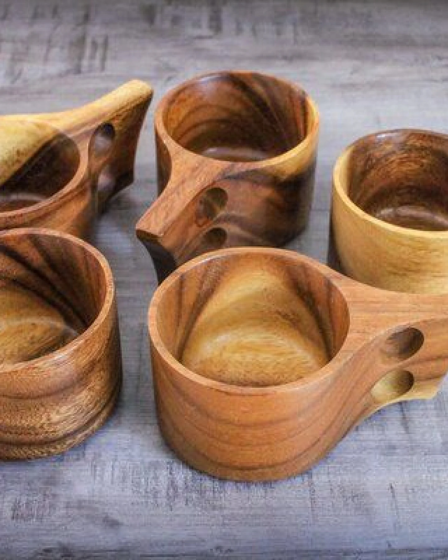 BY COPALA Kuksa-Becher aus Akazie, Kaffeetasse aus Akazienholz im skandinavischem Design, handgefertigter Becher – Ansicht 3