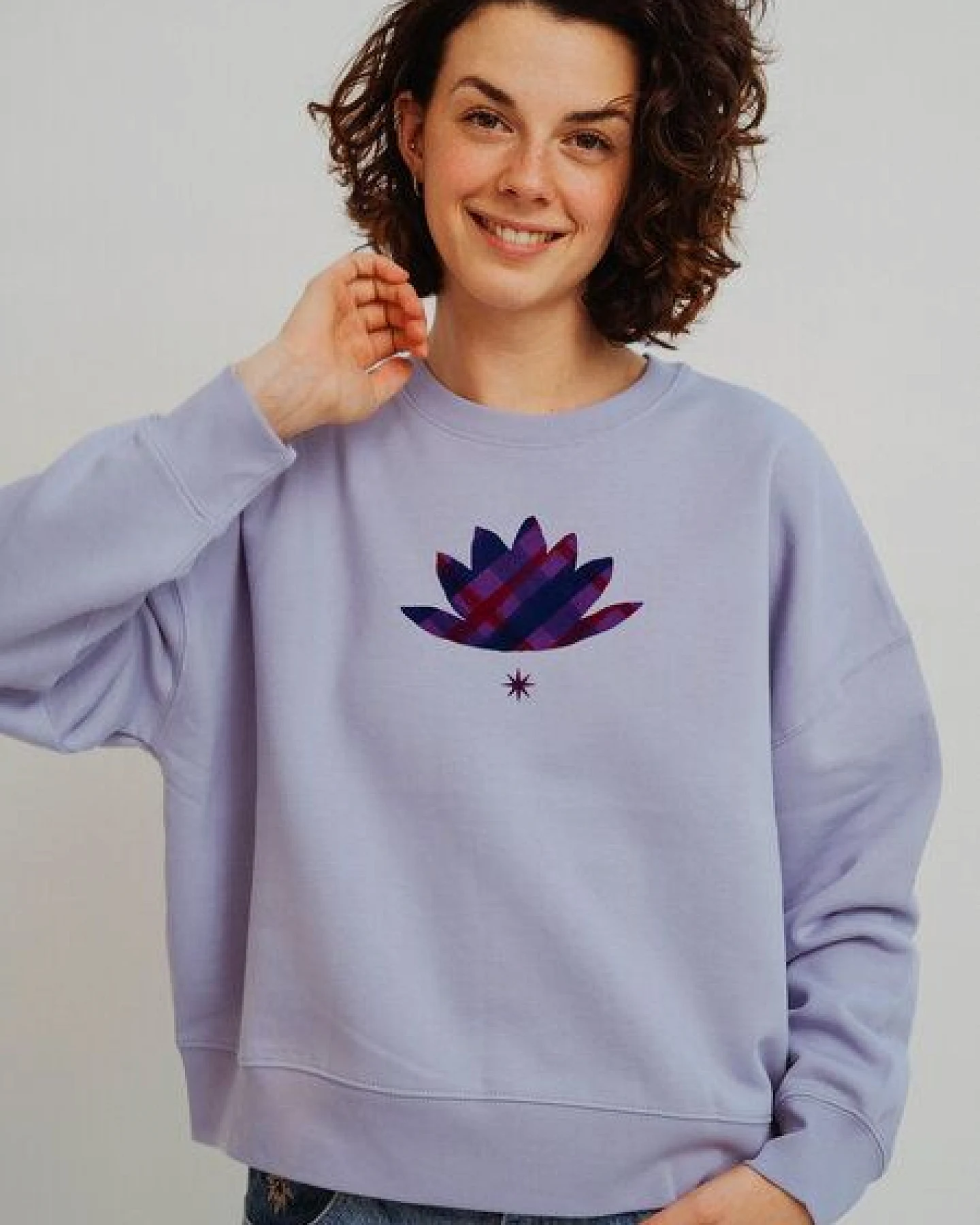 Kultgut Artdesign - Biofair- Pulloversweater im Boxistyle / Namaste – Ansicht 3