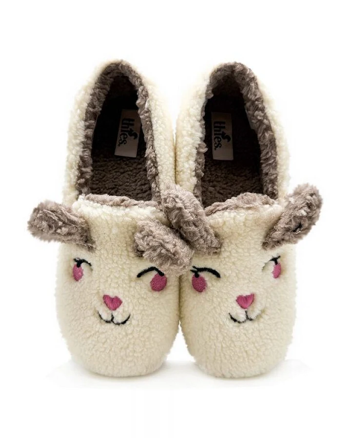 Veganer "thies ® Organic Rabbit Closed Slipper" aus kuscheliger Biobaumwolle