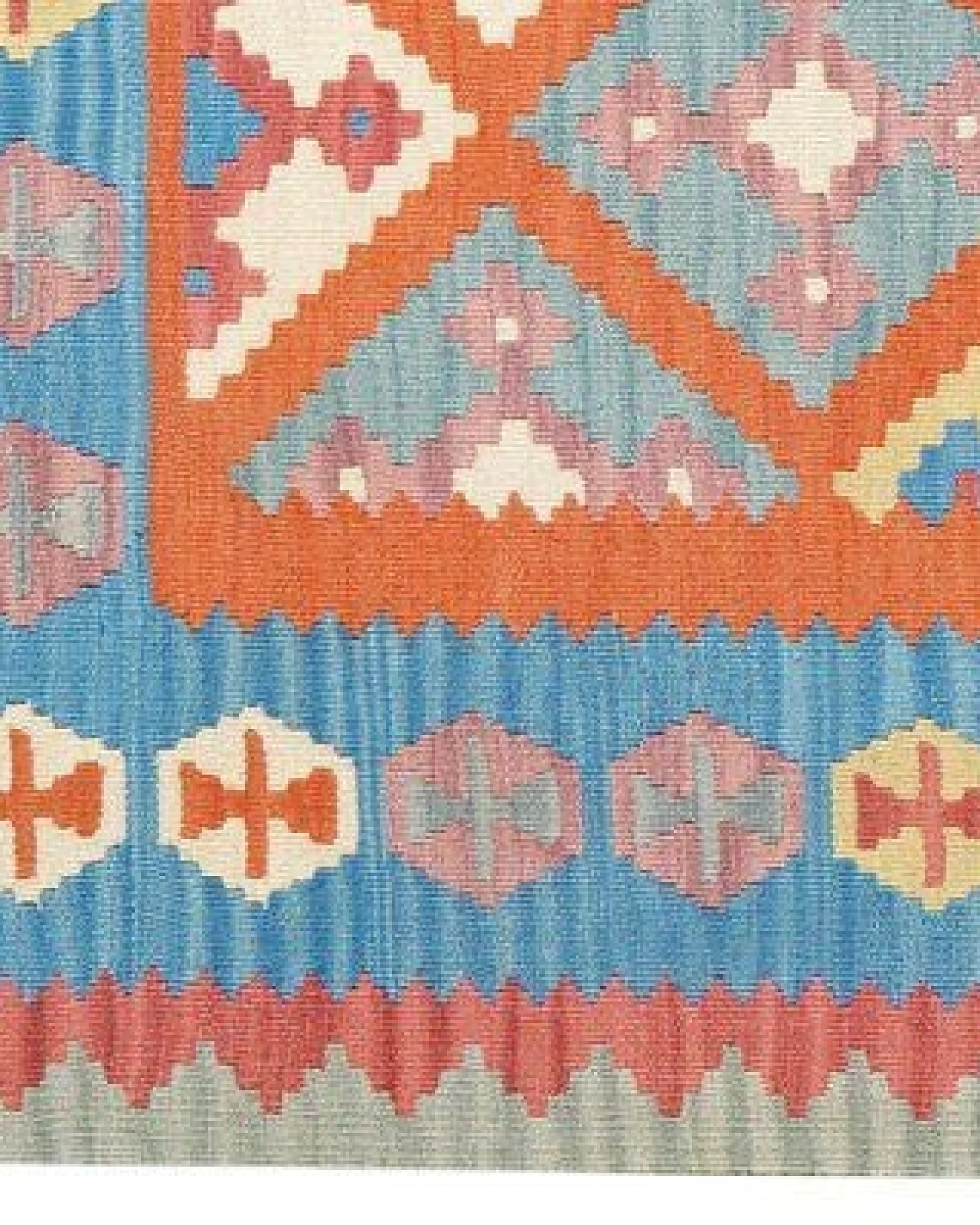 Kelim Gashgai Orange „Rugtales“ aus Schurwolle, 129x179 cm – Ansicht 4