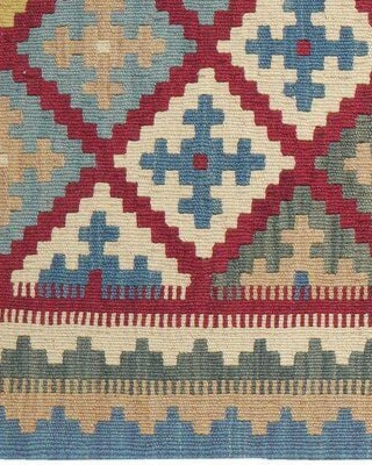 Kelim Gashgai Rot „Rugtales“ aus Schurwolle, 82x197 cm – Ansicht 4