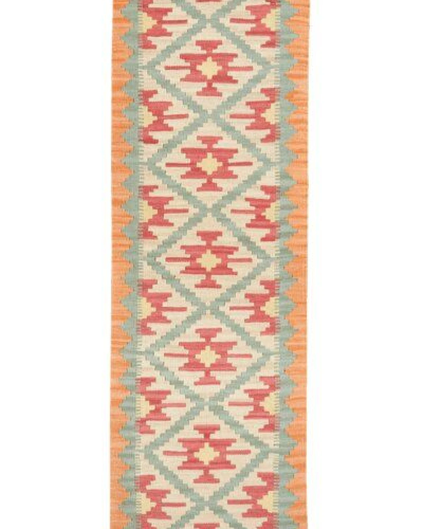 Kelim Gashgai Beige „Rugtales“ aus Schurwolle, 63x201 cm – Ansicht 3