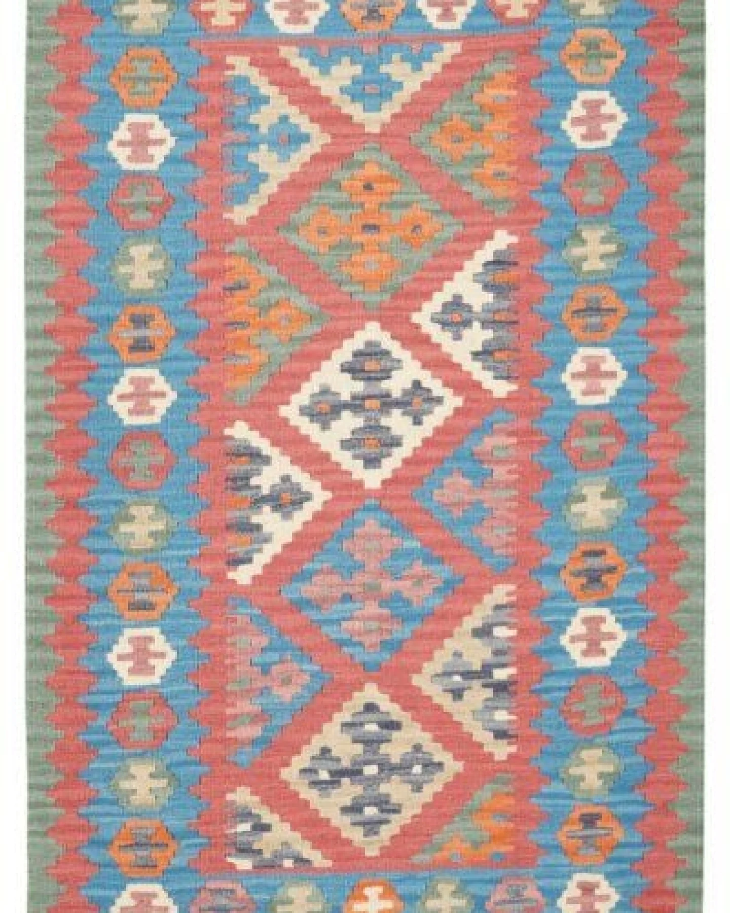 Kelim Gashgai Rot „Rugtales“ aus Schurwolle, 101x155 cm – Ansicht 3