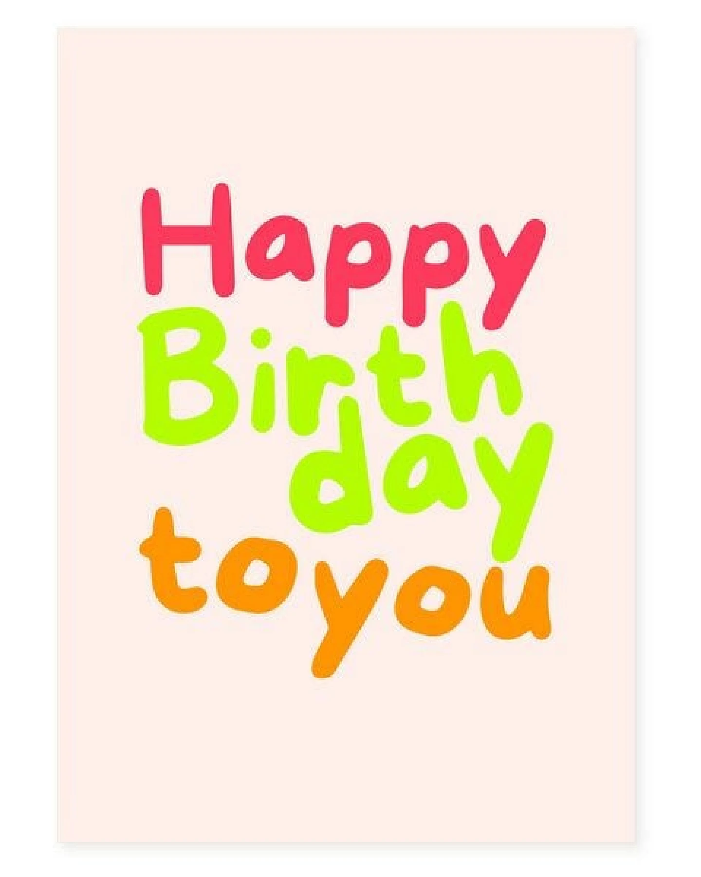 Bow & Hummingbird Postkarte "Happy Birthday" (Neon) aus Recyclingpapier – Ansicht 3