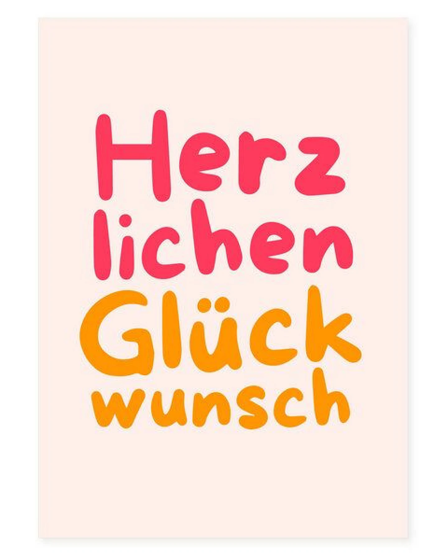 Bow & Hummingbird Postkarte "Herzlichen Glückwunsch" (Neon) aus Recyclingpapier – Ansicht 3