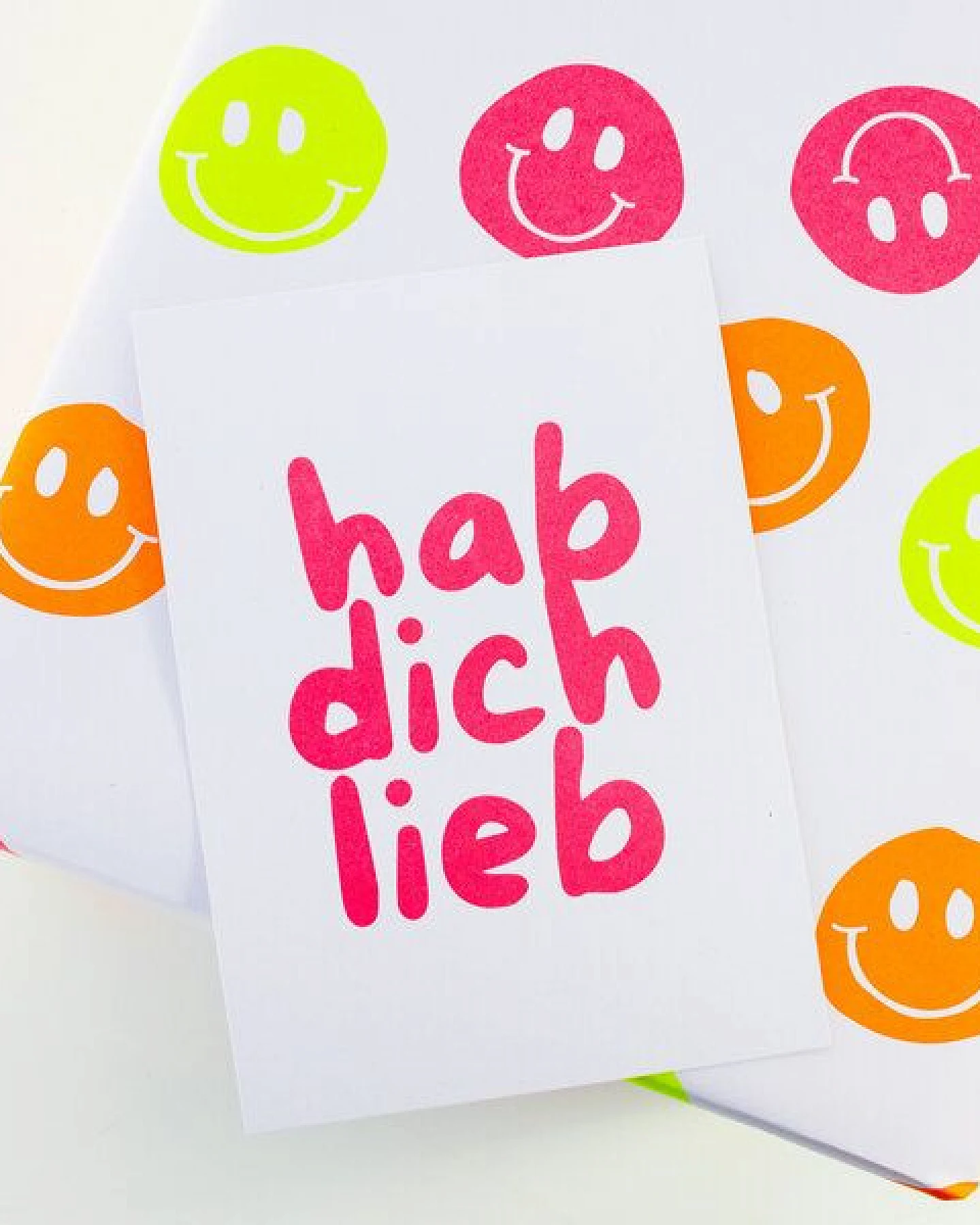 Bow & Hummingbird Postkarte "hab dich lieb" aus Recyclingpapier – Ansicht 2