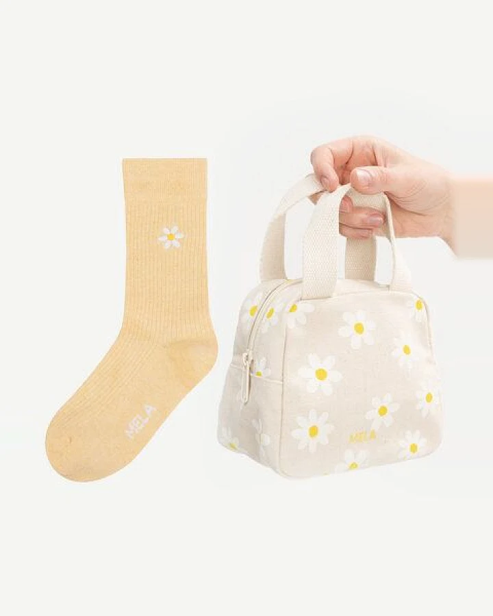 MELA Organizer Tasche klein SHAILA + Daisy Socken Bundle