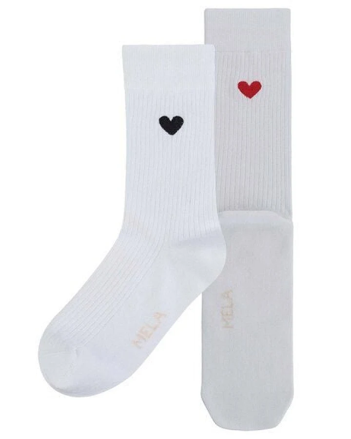 MELA Gerippte Socken Stickerei Bundle