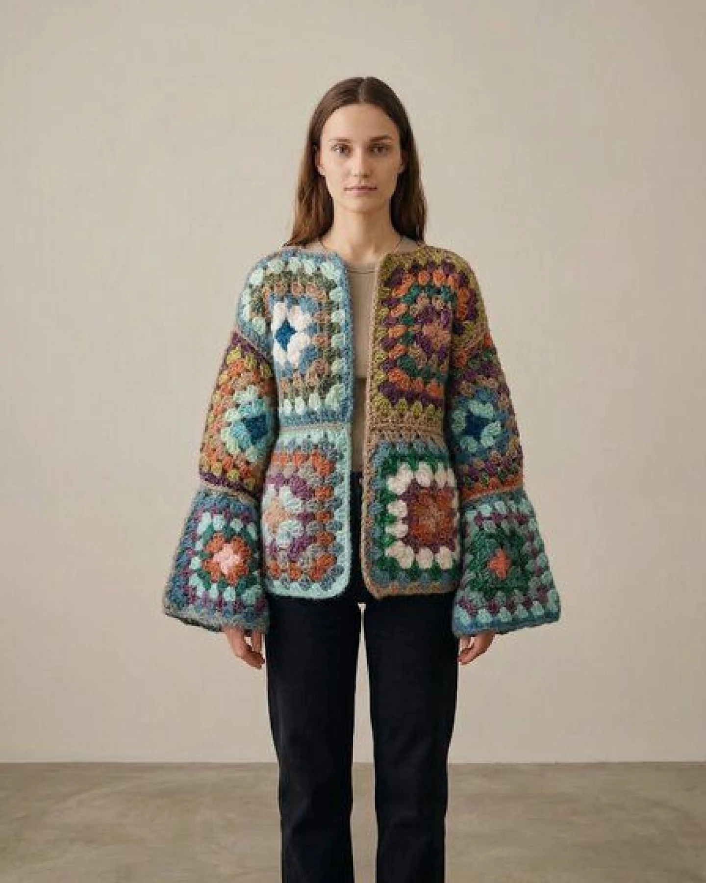 KnitToChange Gehäkelte Granny-Square-Strick – Ansicht 2