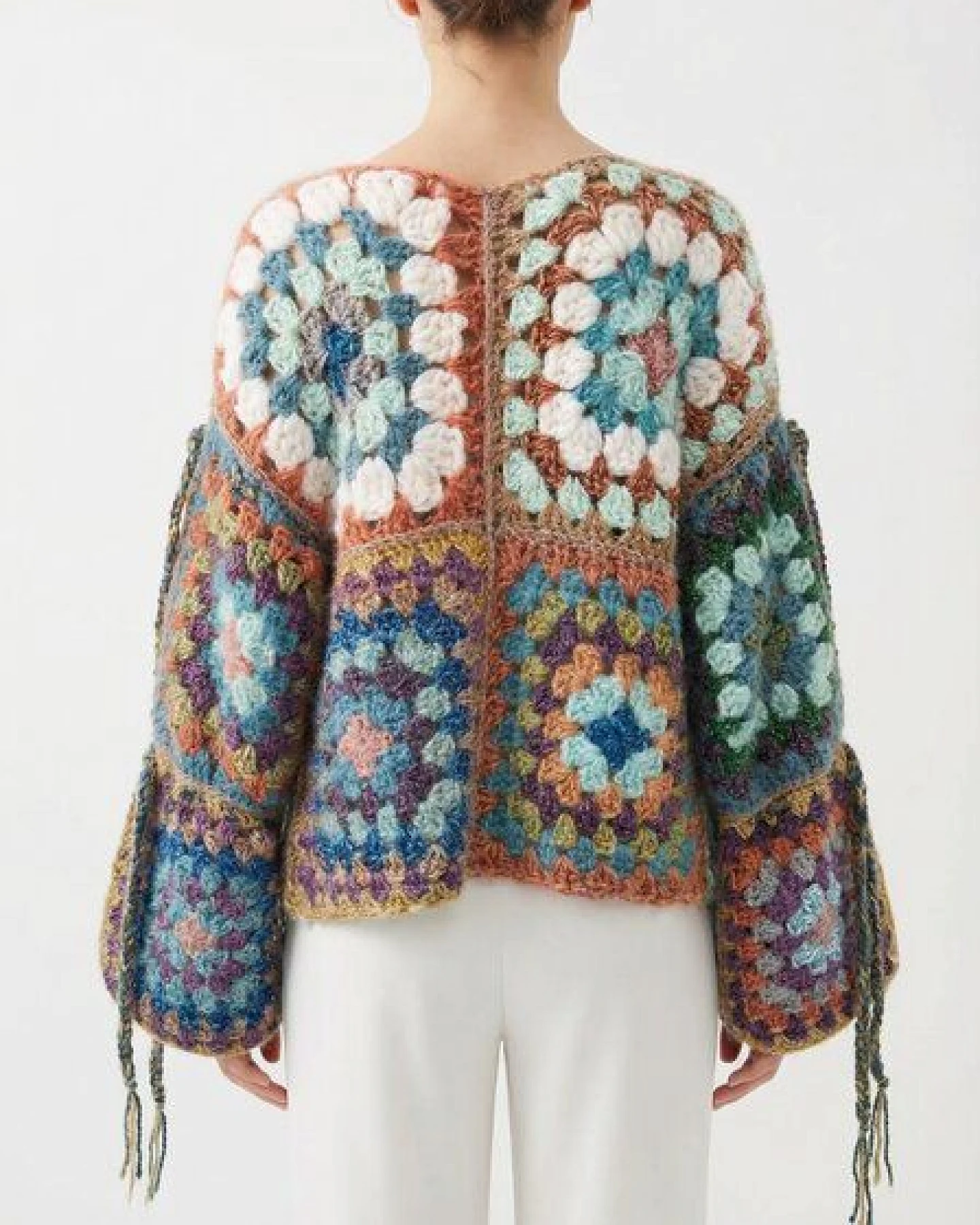 KnitToChange Gehäkelte Granny-Square-Strick – Ansicht 3