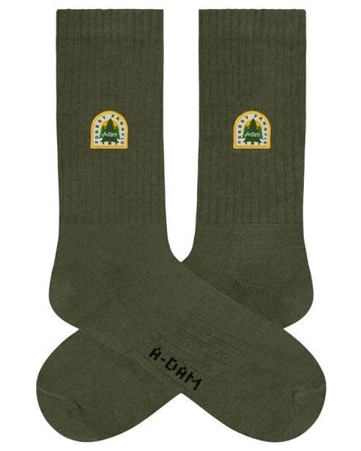 A-Dam Dunkelgrüne Socken Forest Fanatic