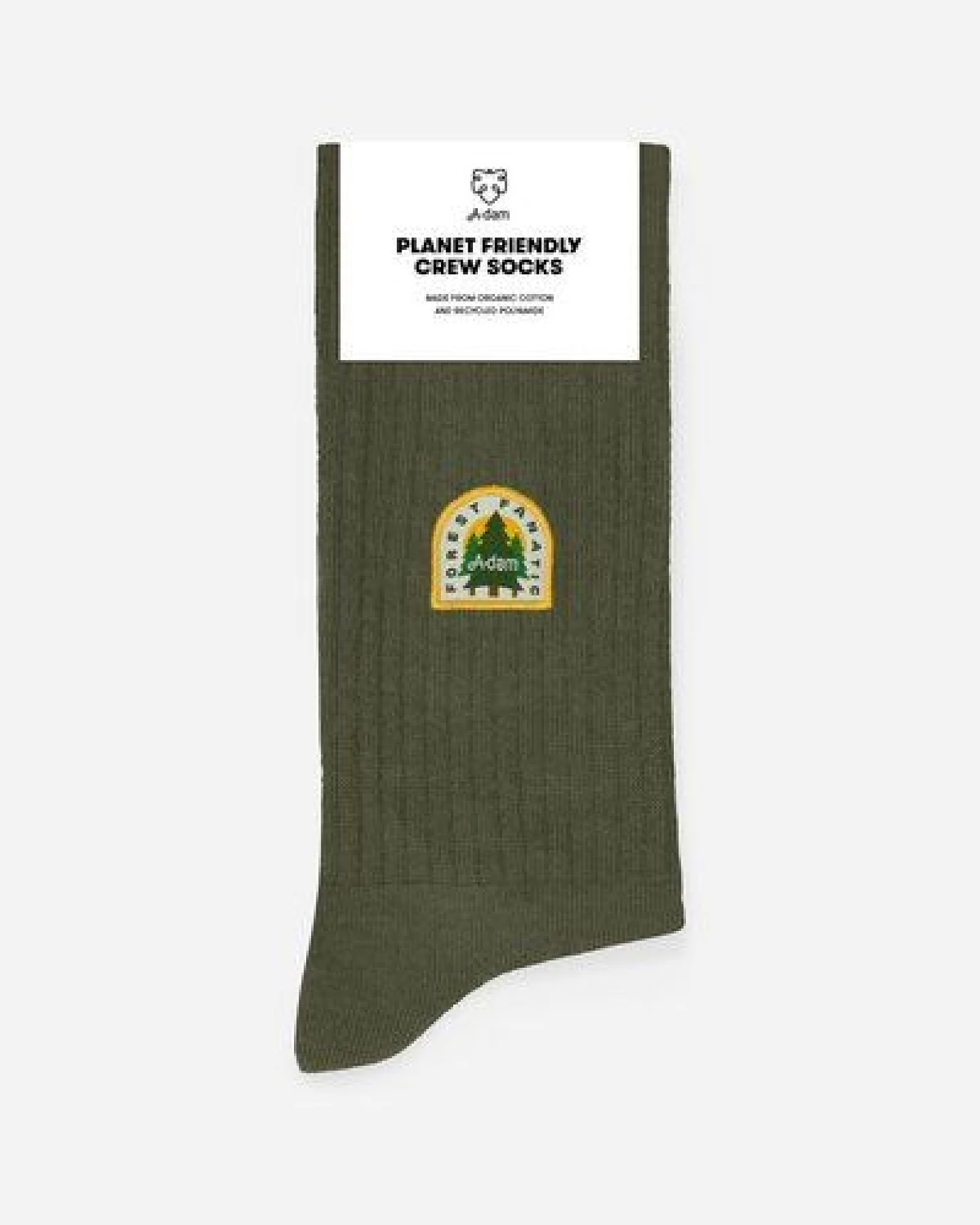 A-Dam Dunkelgrüne Socken Forest Fanatic – Ansicht 2