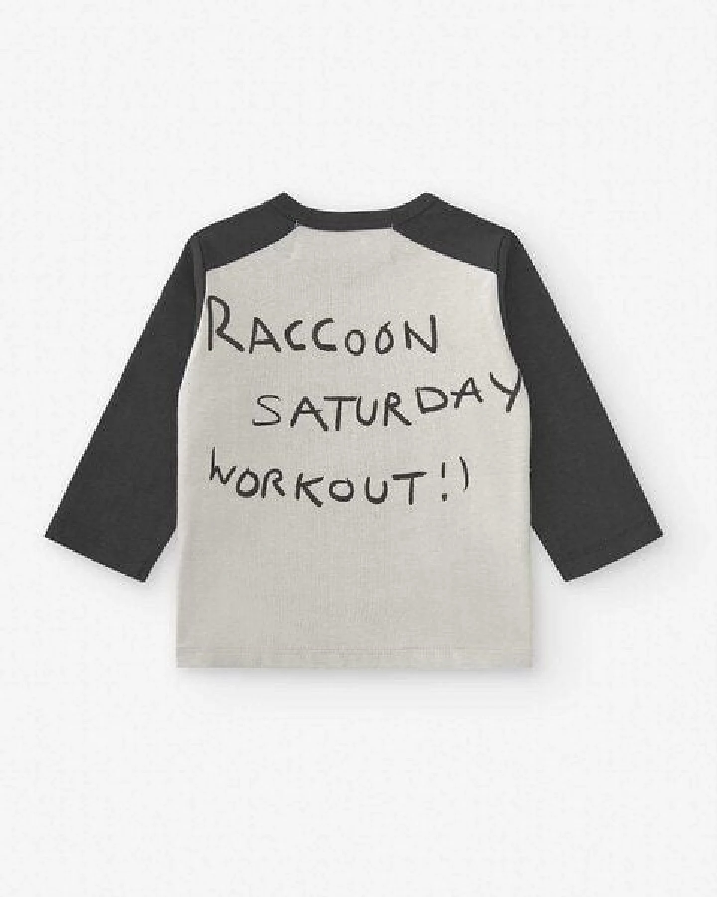 NAADA BABY T SHIRT RACCOON SATURDAY WORK OUT – Ansicht 3