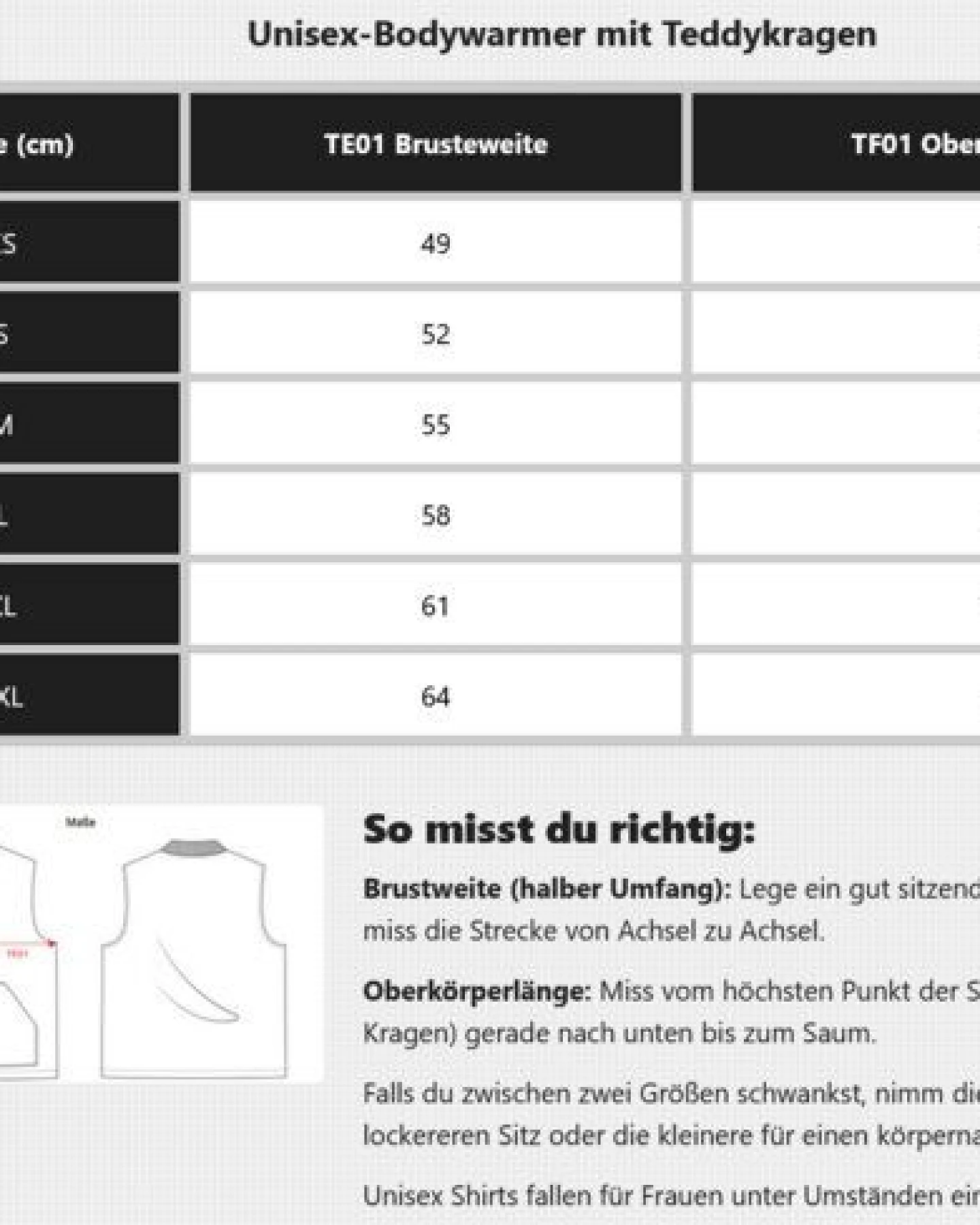 YTWOO Unisex-Bodywarmer mit Teddykragen – Ansicht 3