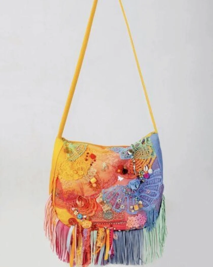Sophia Pirrera Boho-Tasche "Aurora" (Variante gelber Gurt)