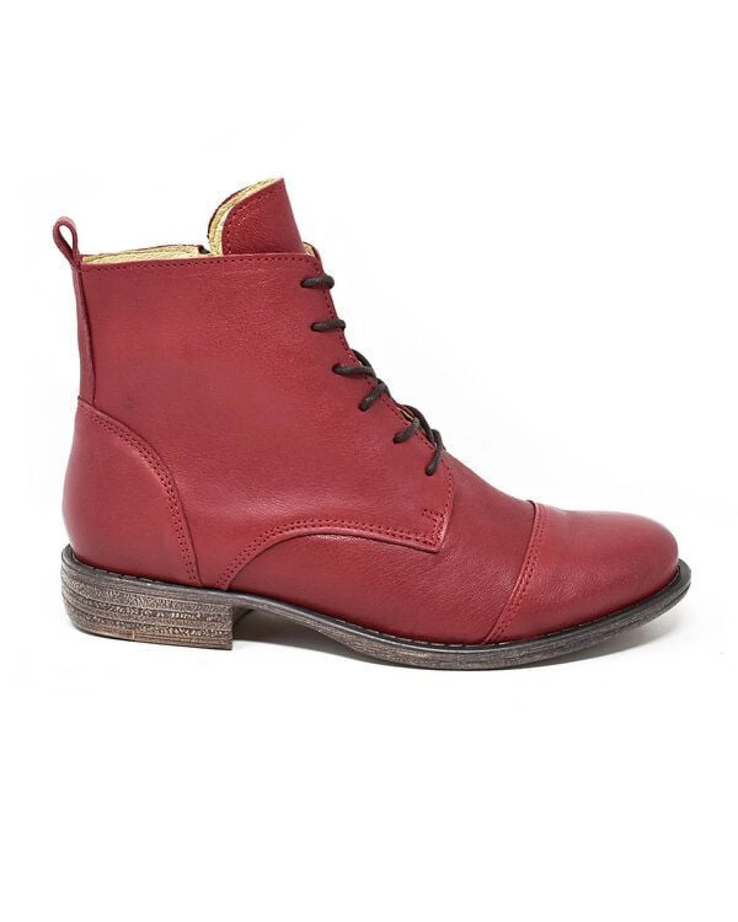 Claudio Nero Schnürboots Tres rot – Ansicht 3