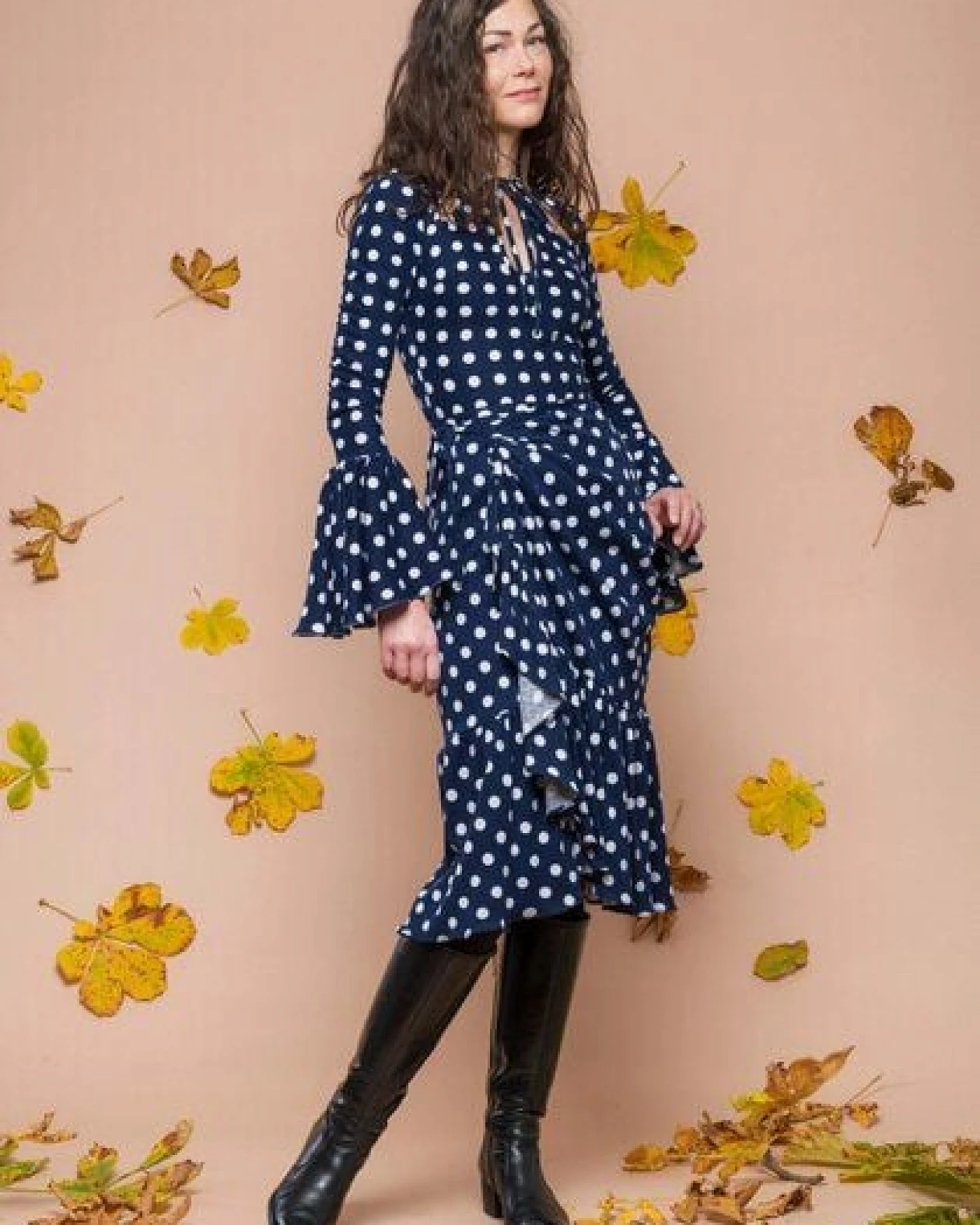 Atelier SNOW Set Polka-Dot Zinnia aus Bio-Baumwolle – Ansicht 3