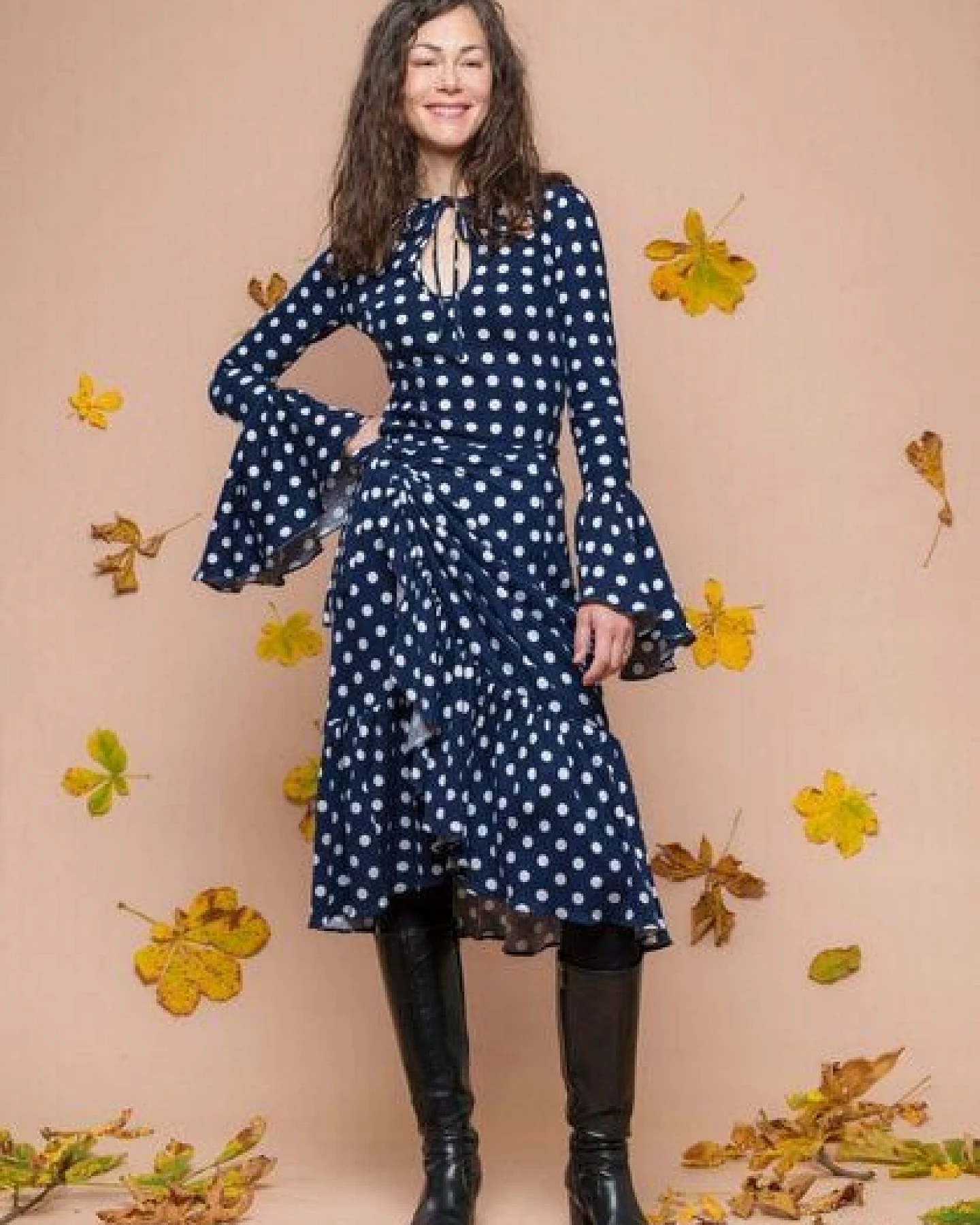 Atelier SNOW Set Polka-Dot Zinnia aus Bio-Baumwolle – Ansicht 4