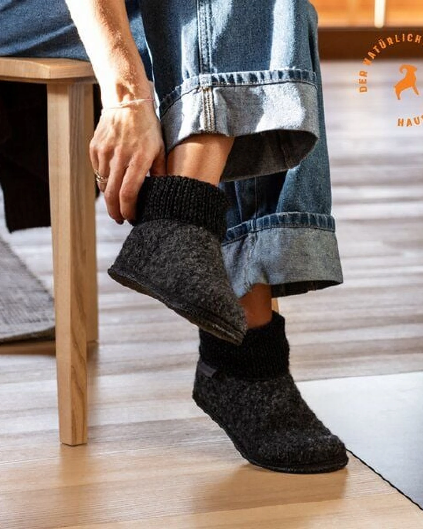 Gottstein Hüttenschuhe Wool Venture High – Ansicht 2