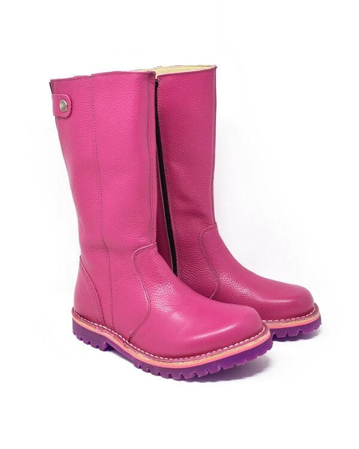 Grünbein Shoes Stiefel Charlotte Naturform fuchsia